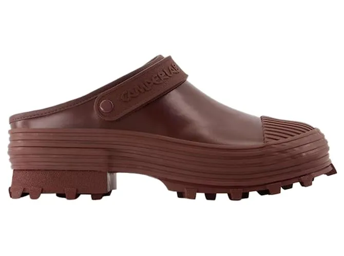 AUTRE MARQUE ZAPATILLAS TRAKTORI  CAMPER  CUERO  BURDEOS ROJA 