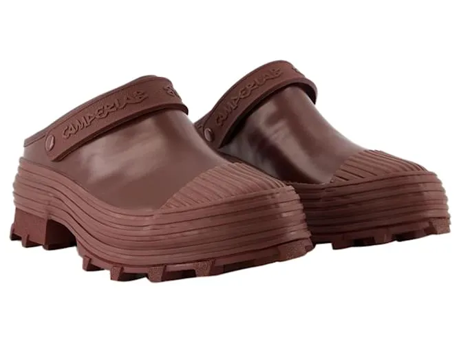 AUTRE MARQUE ZAPATILLAS TRAKTORI  CAMPER  CUERO  BURDEOS ROJA 