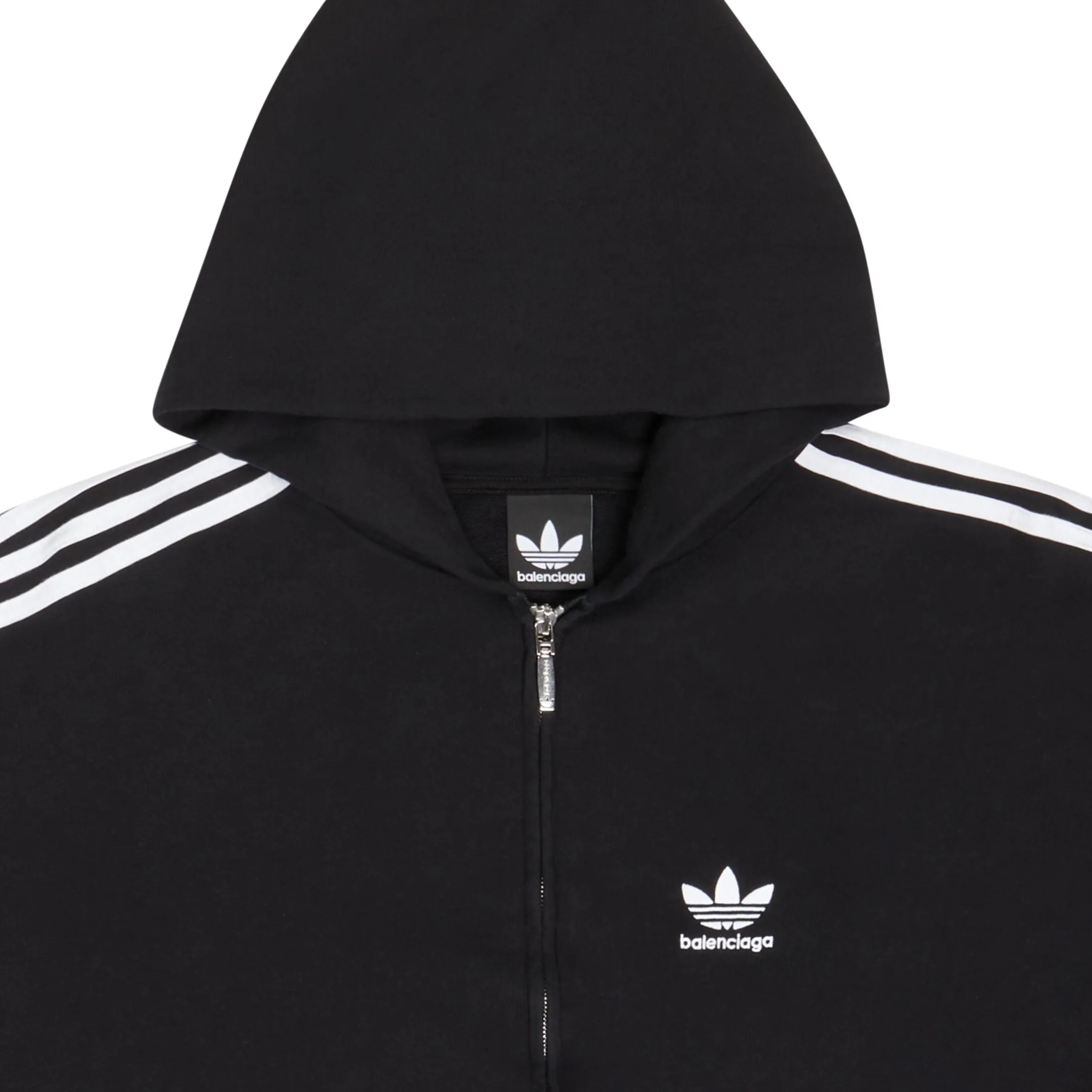 BALENCIAGA X ADIDAS ZIPUP HOODIE SMALL FIT BLACK