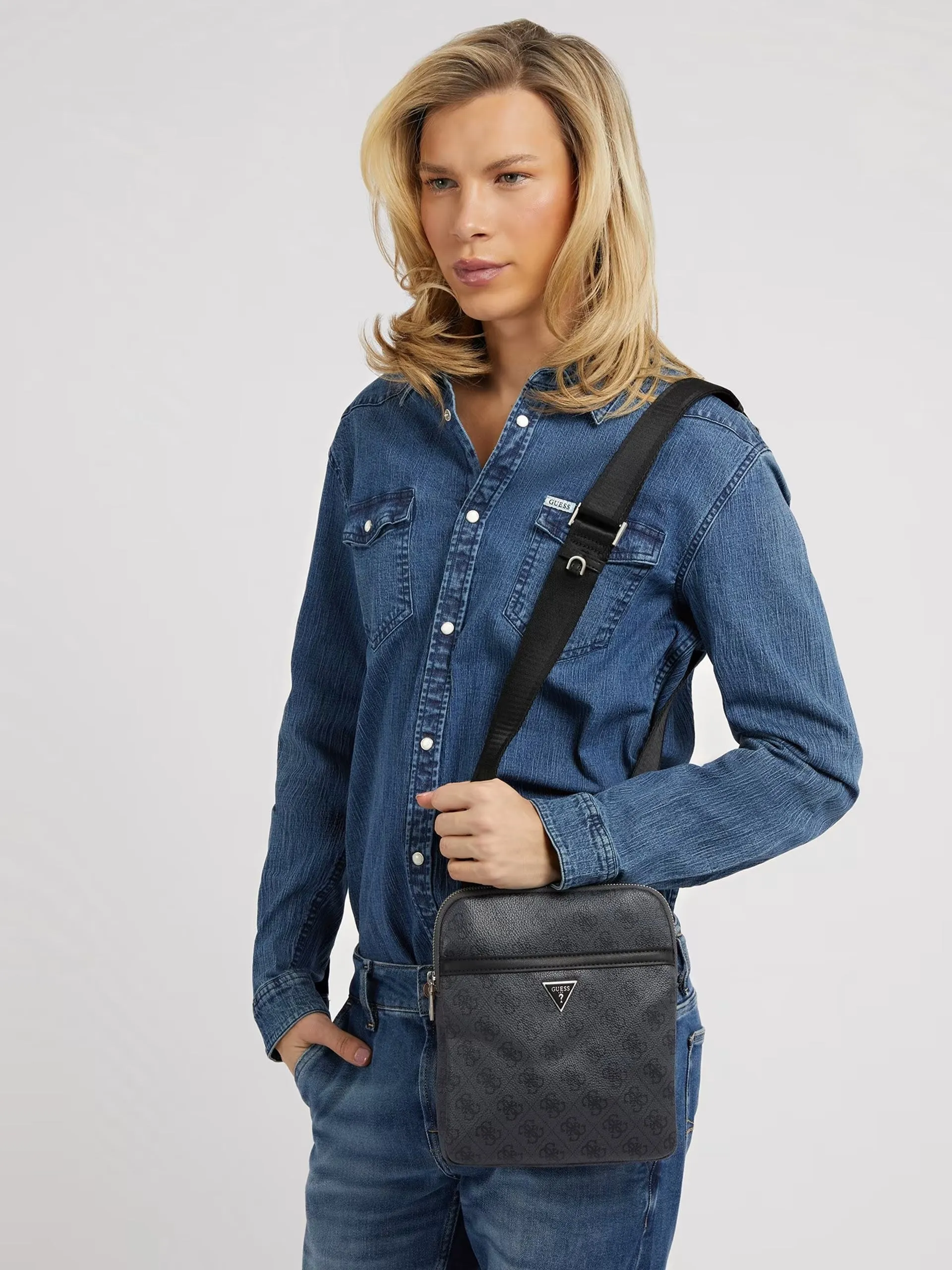 BANDOLERA GUESS  HMEVZL P2223 BLA