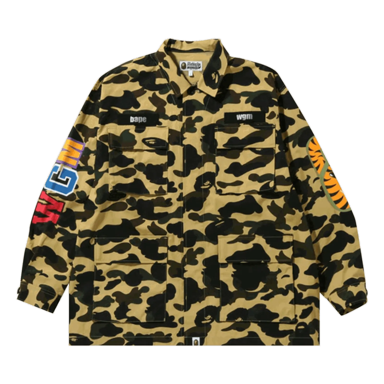 BAPE 1st Camo Shark Relaxed Fit Military Shirt
