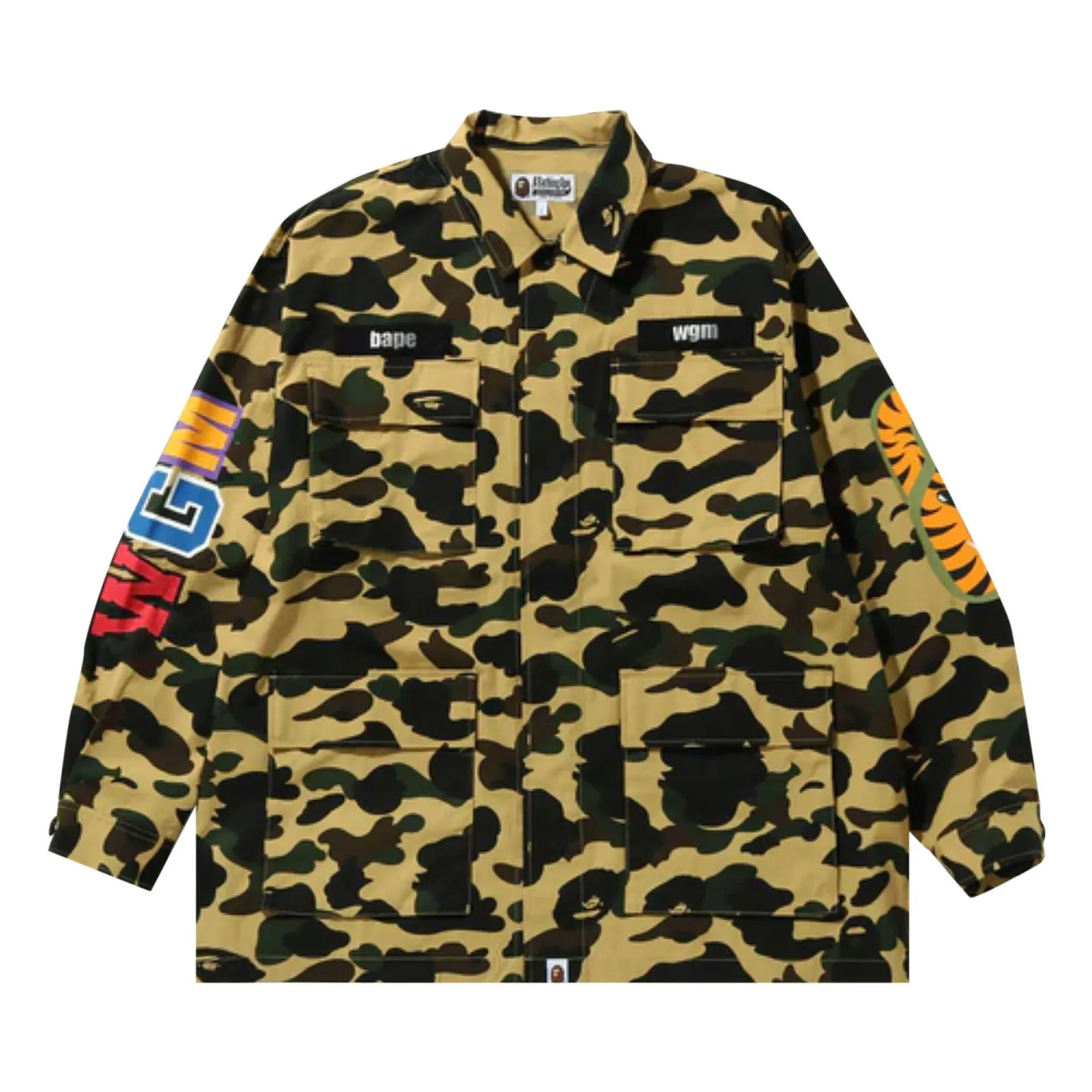 BAPE 1st Camo Shark Relaxed Fit Military Shirt