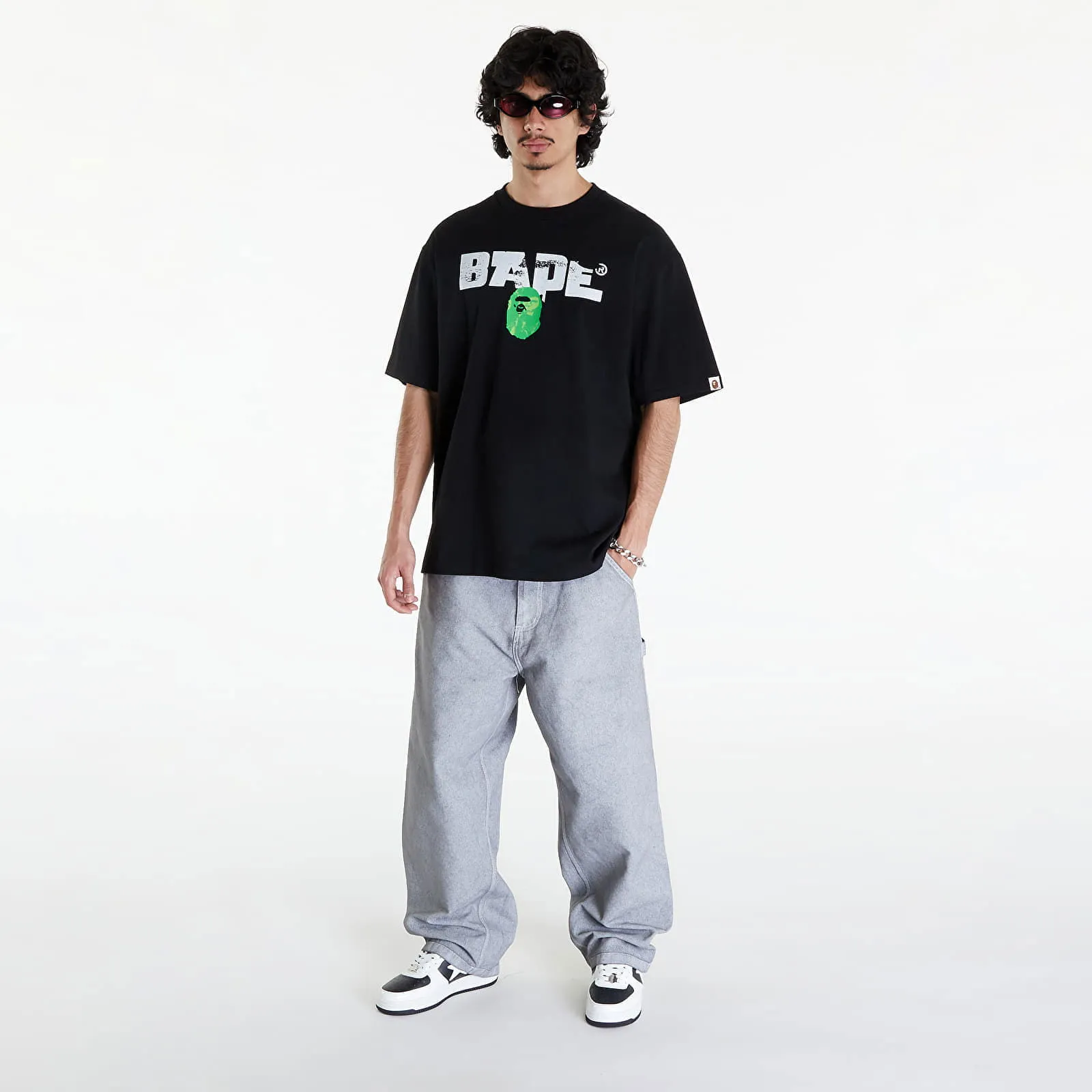 BAPE A BATHING APE Bape Army Relaxed Fit Tee Black