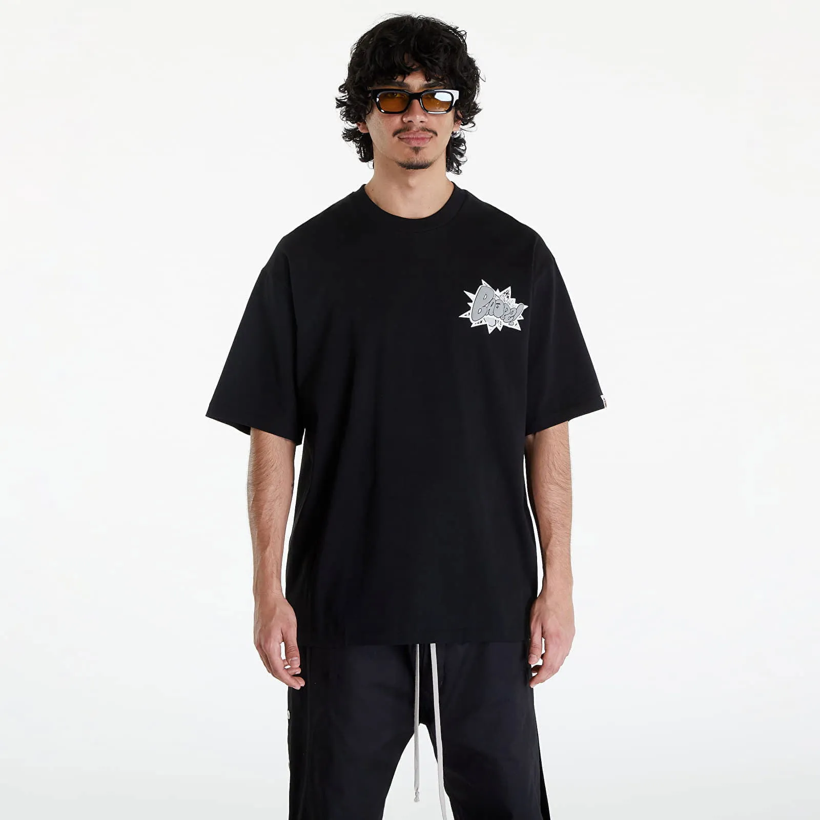 BAPE A BATHING APE Graffiti Bape Relaxed Fit Tee Black