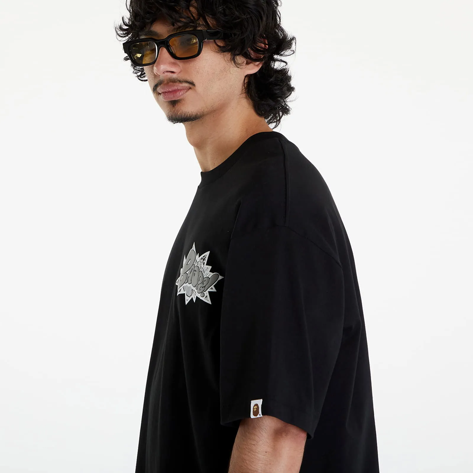 BAPE A BATHING APE Graffiti Bape Relaxed Fit Tee Black