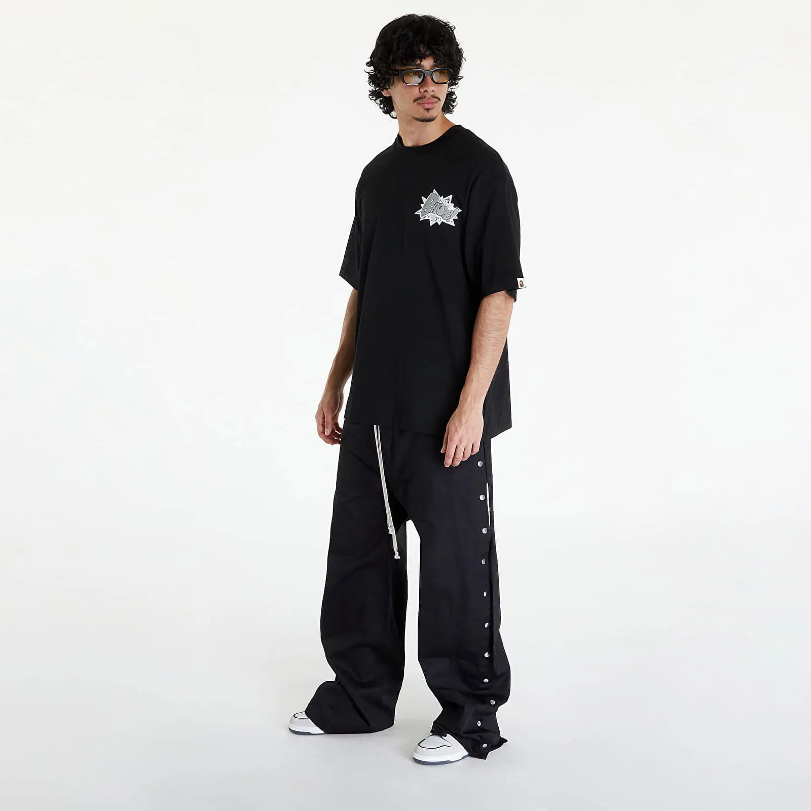 BAPE A BATHING APE Graffiti Bape Relaxed Fit Tee Black