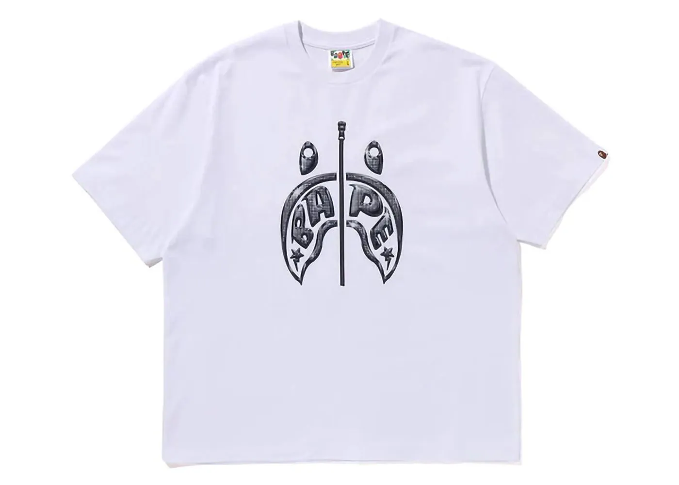 BAPE BAPE Mad Shark Photo Print Relaxed Fit Tee White
