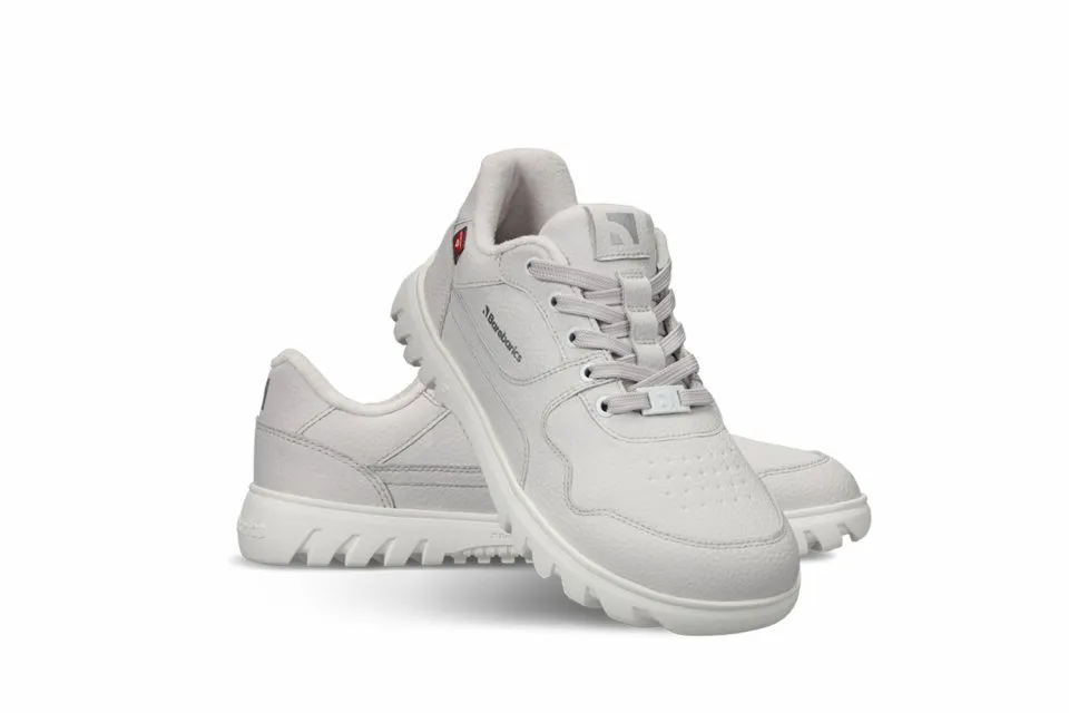 BAREFOOT SNEAKERS BAREBARICS ZING FROST  LIGHT GREY & WHITE