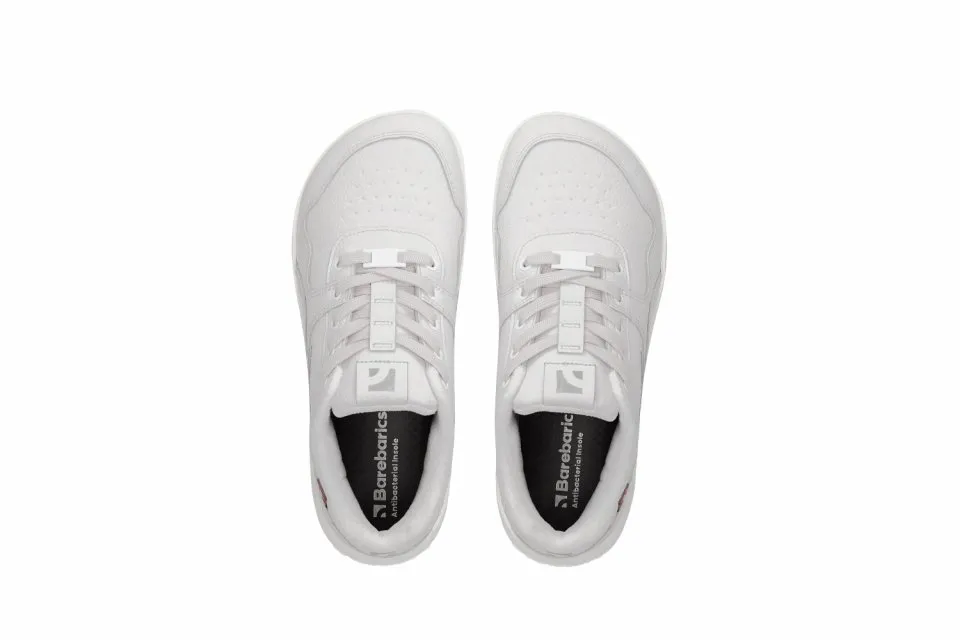 BAREFOOT SNEAKERS BAREBARICS ZING FROST  LIGHT GREY & WHITE