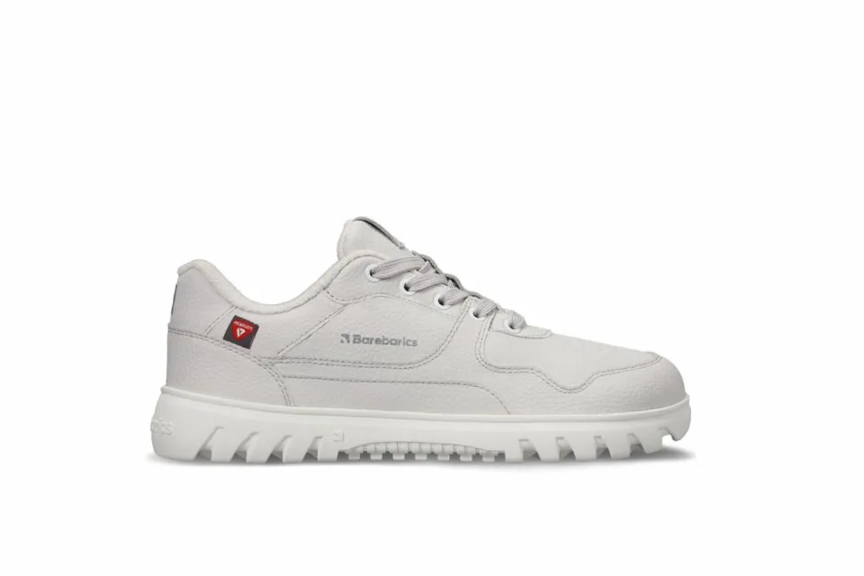 BAREFOOT SNEAKERS BAREBARICS ZING FROST  LIGHT GREY & WHITE