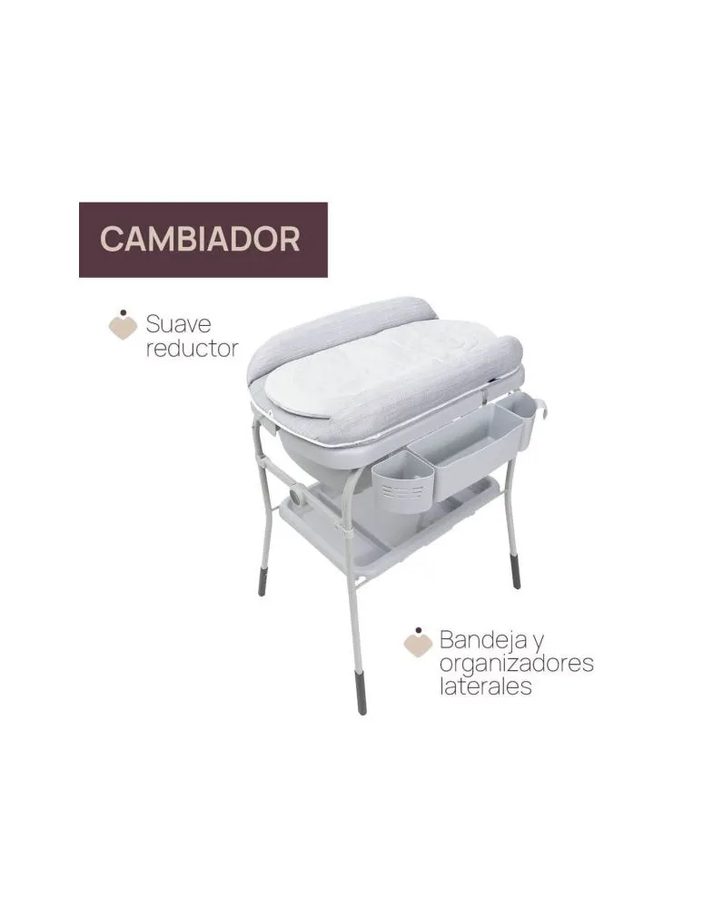 BAÑERA CUDDLE&BUBBLE GREY MELANGE CHICCO