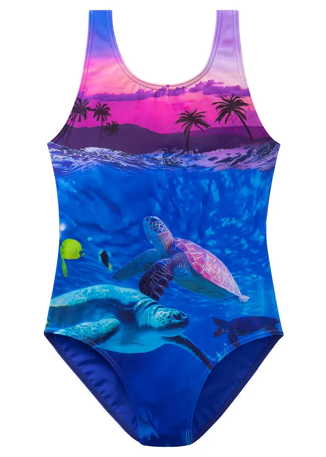 Bañador para niñas Lila estampado