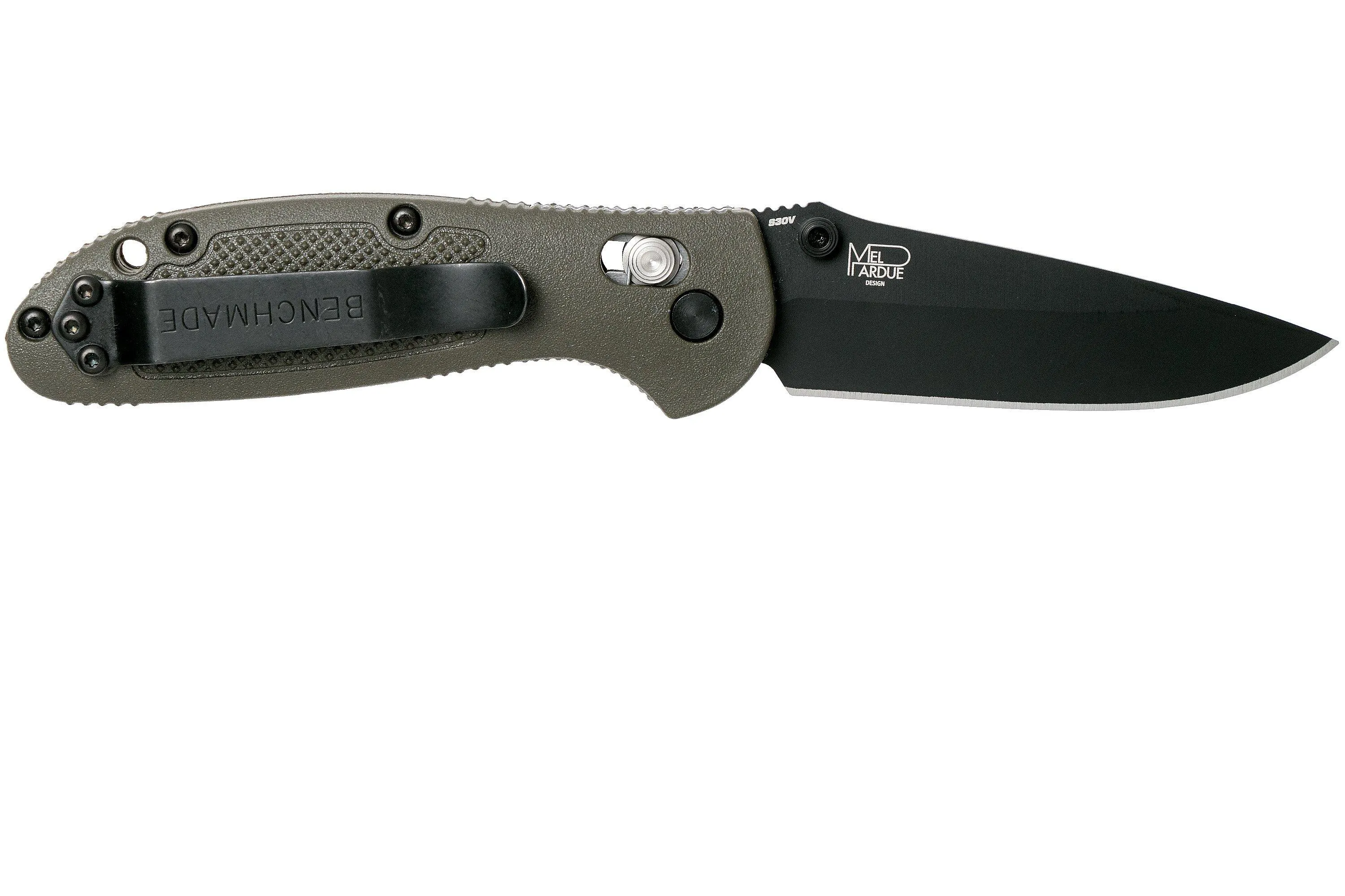 BENCHMADE MINIGRIPTILIAN 556BKODS30V NAVAJA, MEL PARDUE DESIGN