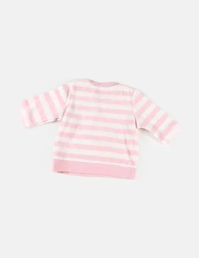 Benetton Camiseta bicolor estampado rayas