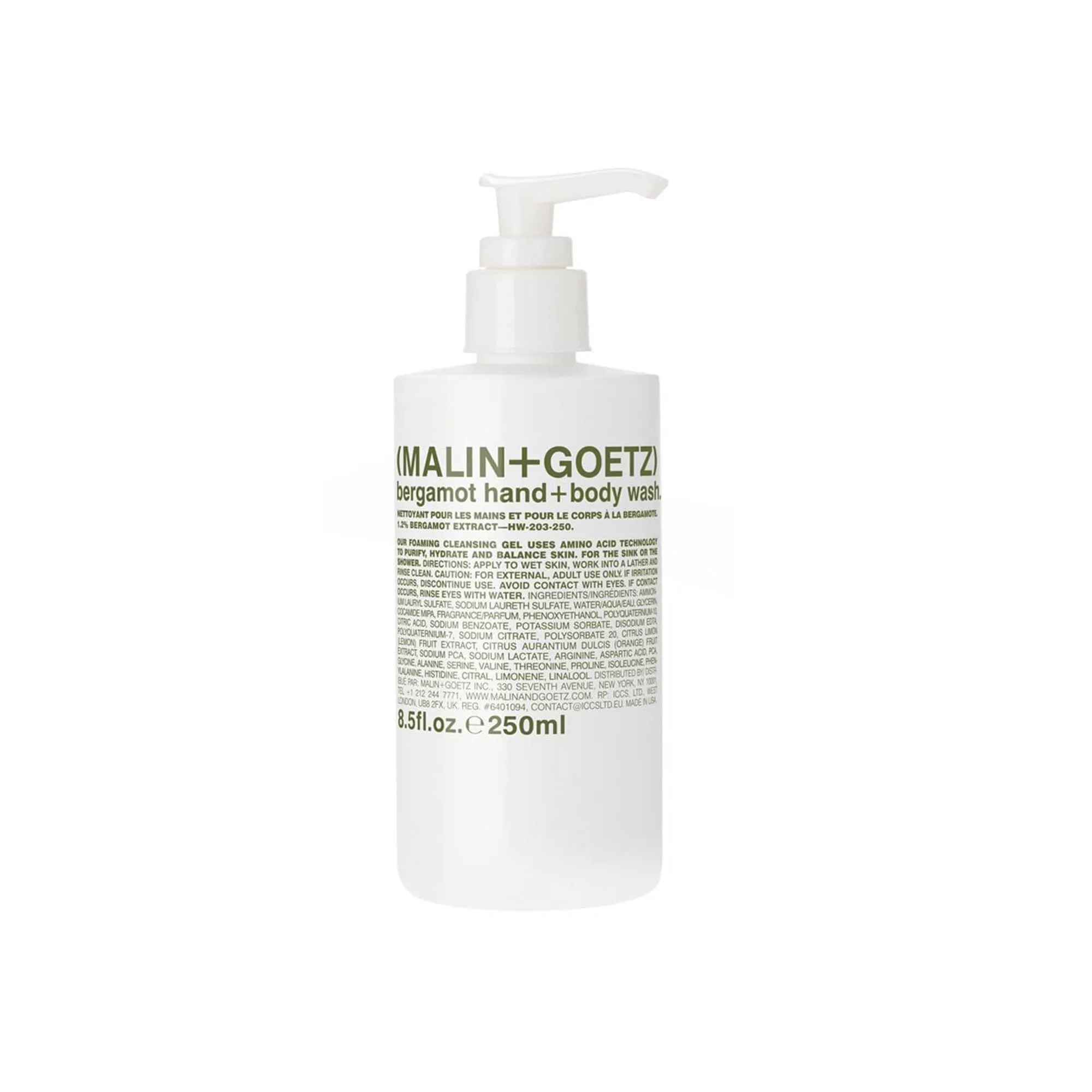 Bergamot Hand and Body Wash (MALIN+GOETZ) Jabón de bergamota para manos y cuerpo
