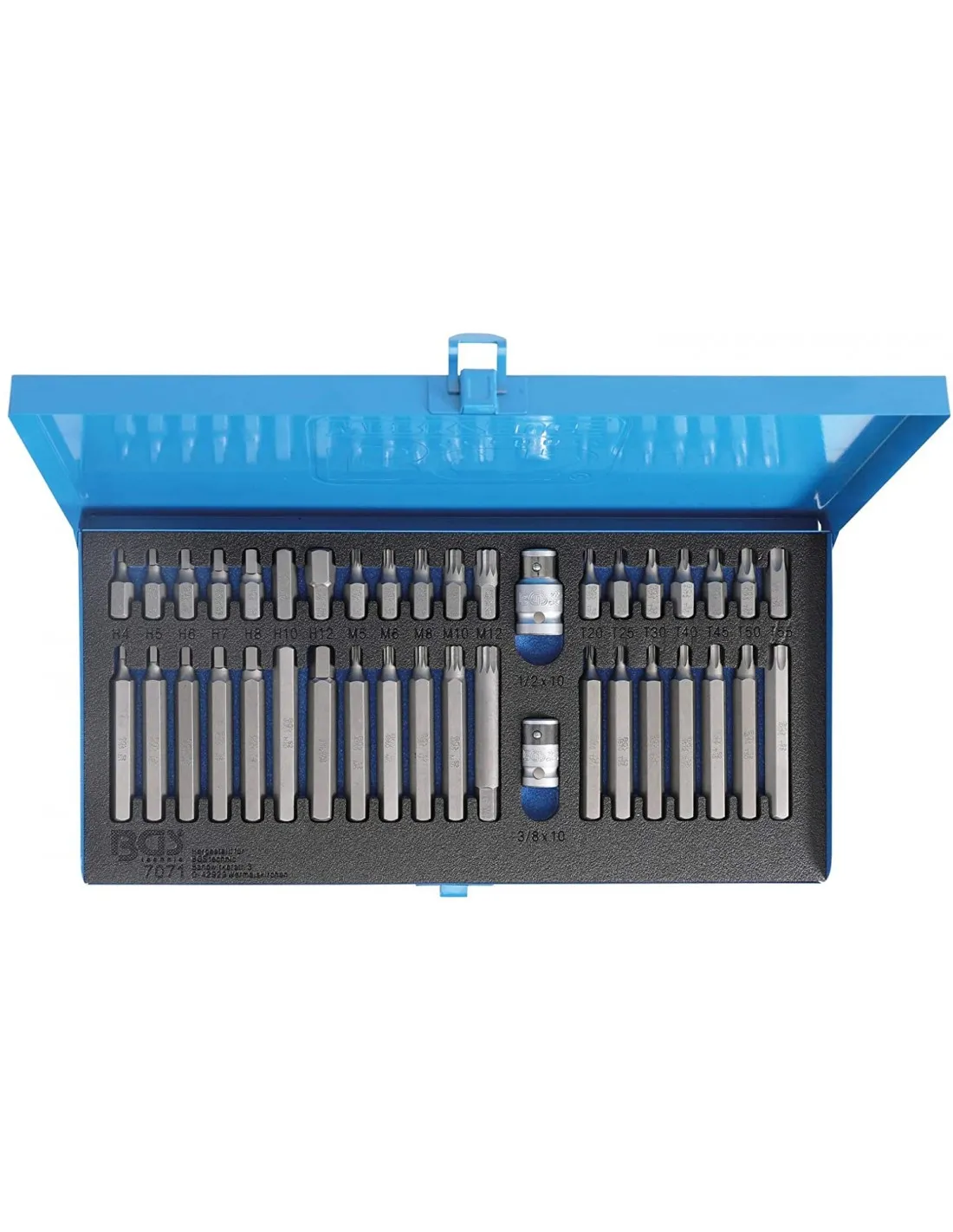 BGS 7071  JUEGO DE PUNTAS COMBINADAS HEXAGONAL, TORX, XZN, 40 PIEZAS