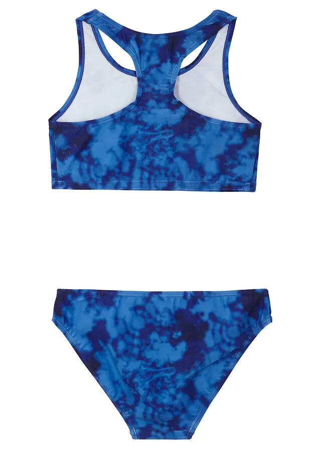Bikini para niñas (2 piezas) Azul claro estampado