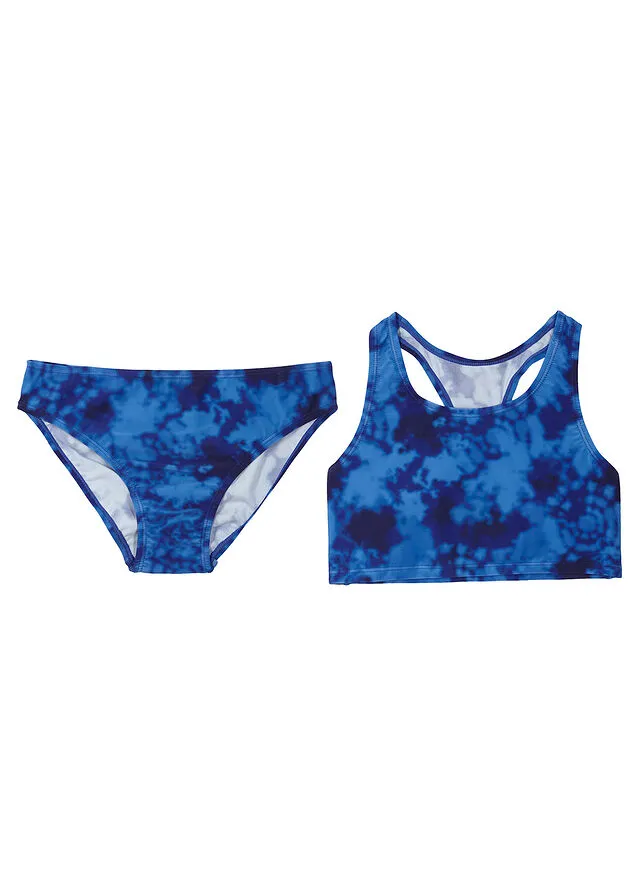 Bikini para niñas (2 piezas) Azul claro estampado