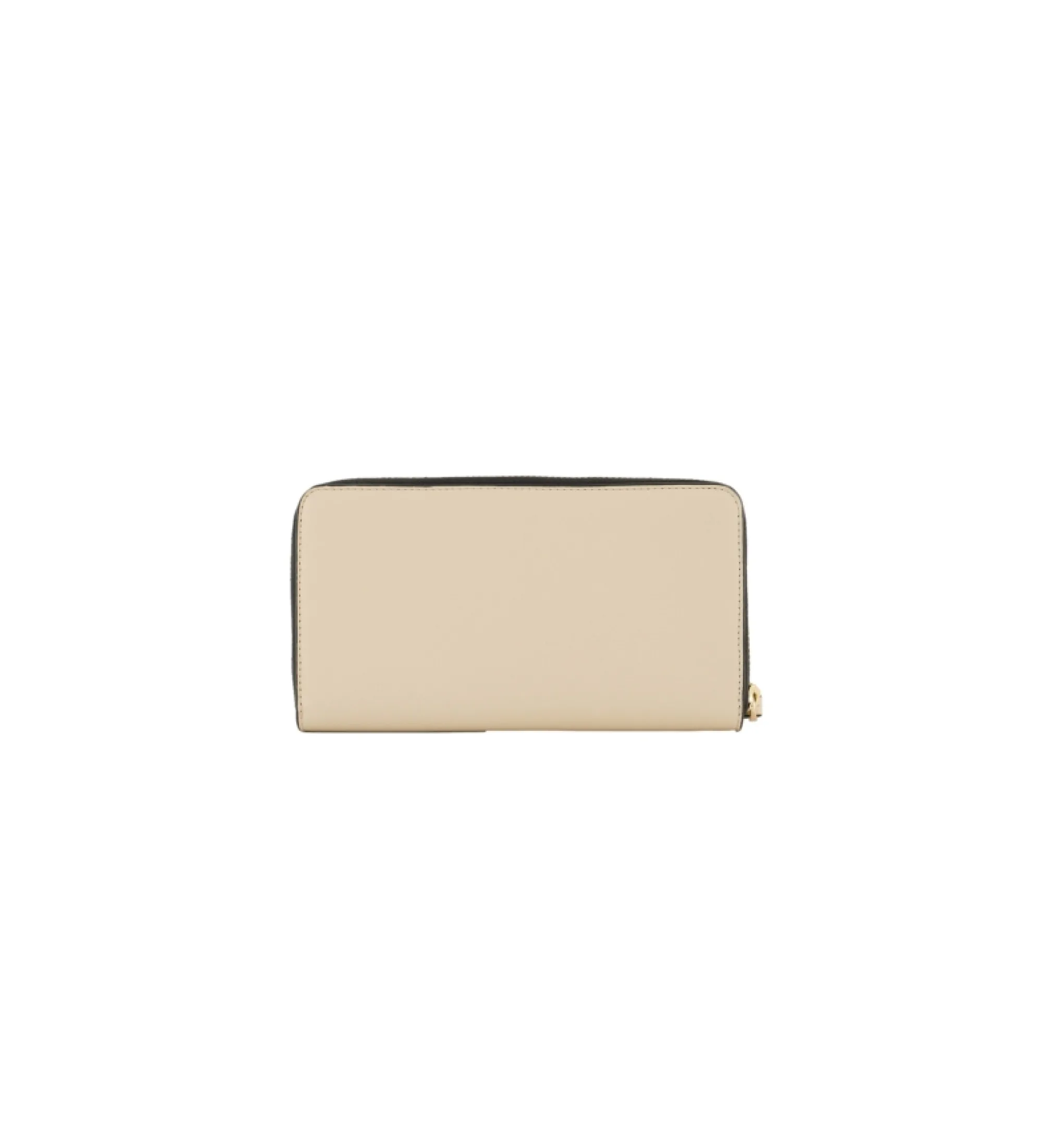 Billetera plegable beige