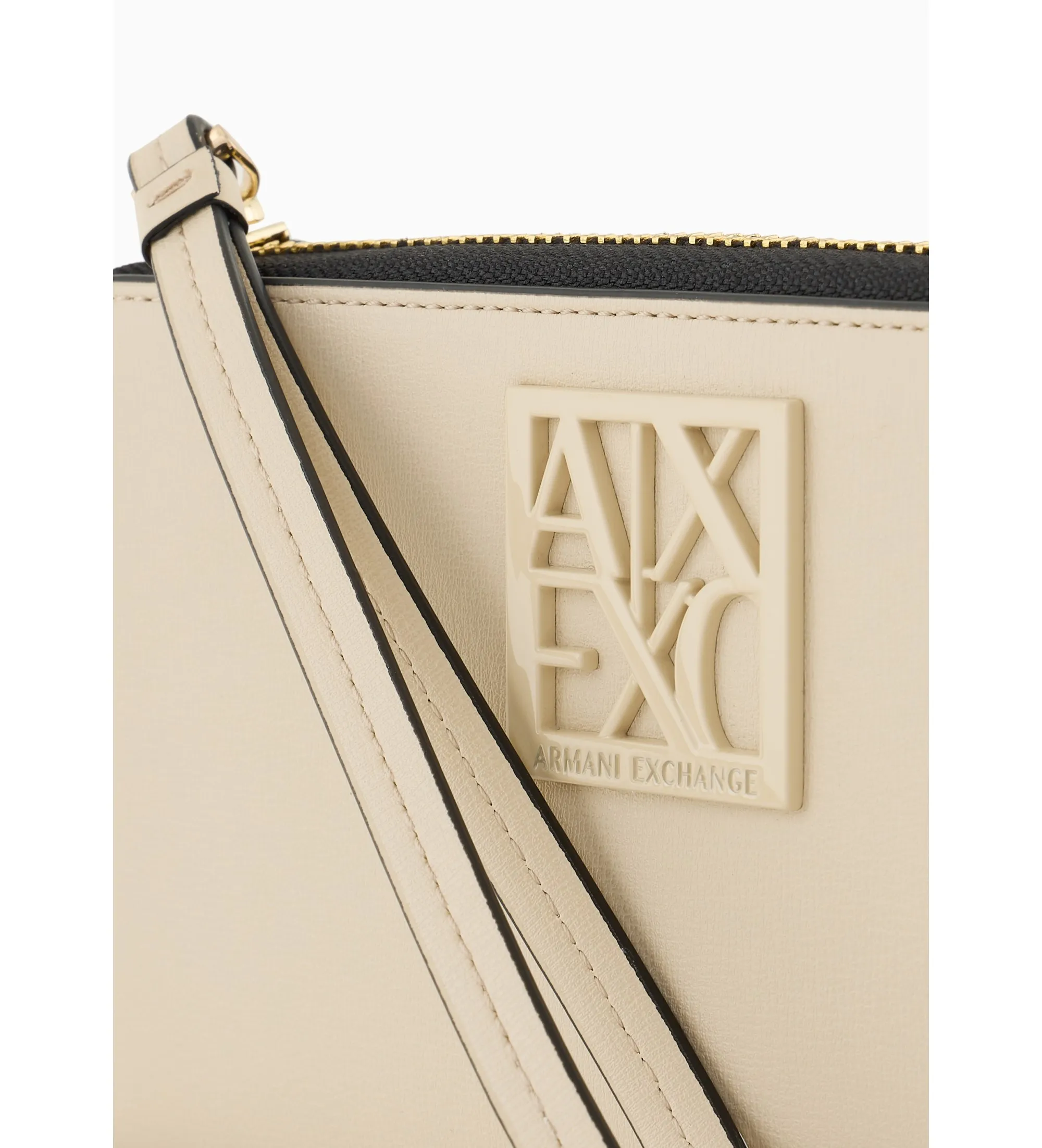 Billetera plegable beige