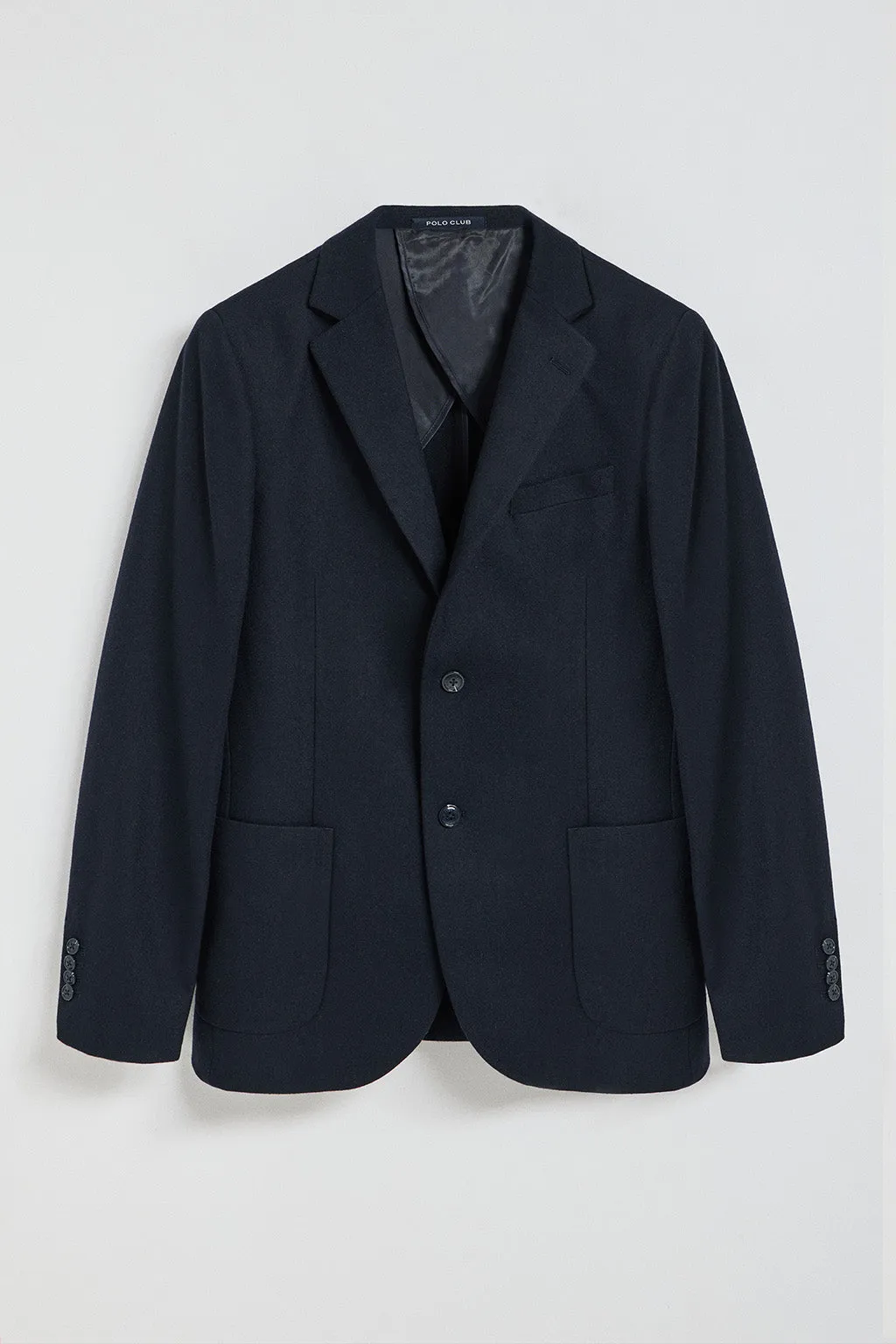 Blazer Cameron azul marino con detalles Polo Club