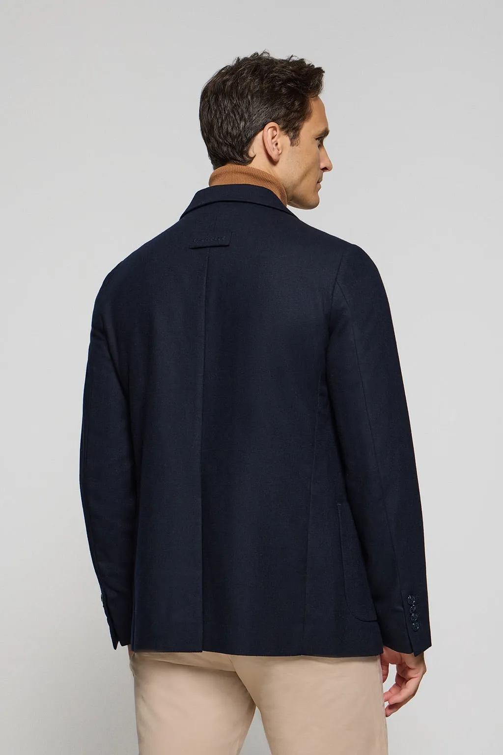 Blazer Cameron azul marino con detalles Polo Club