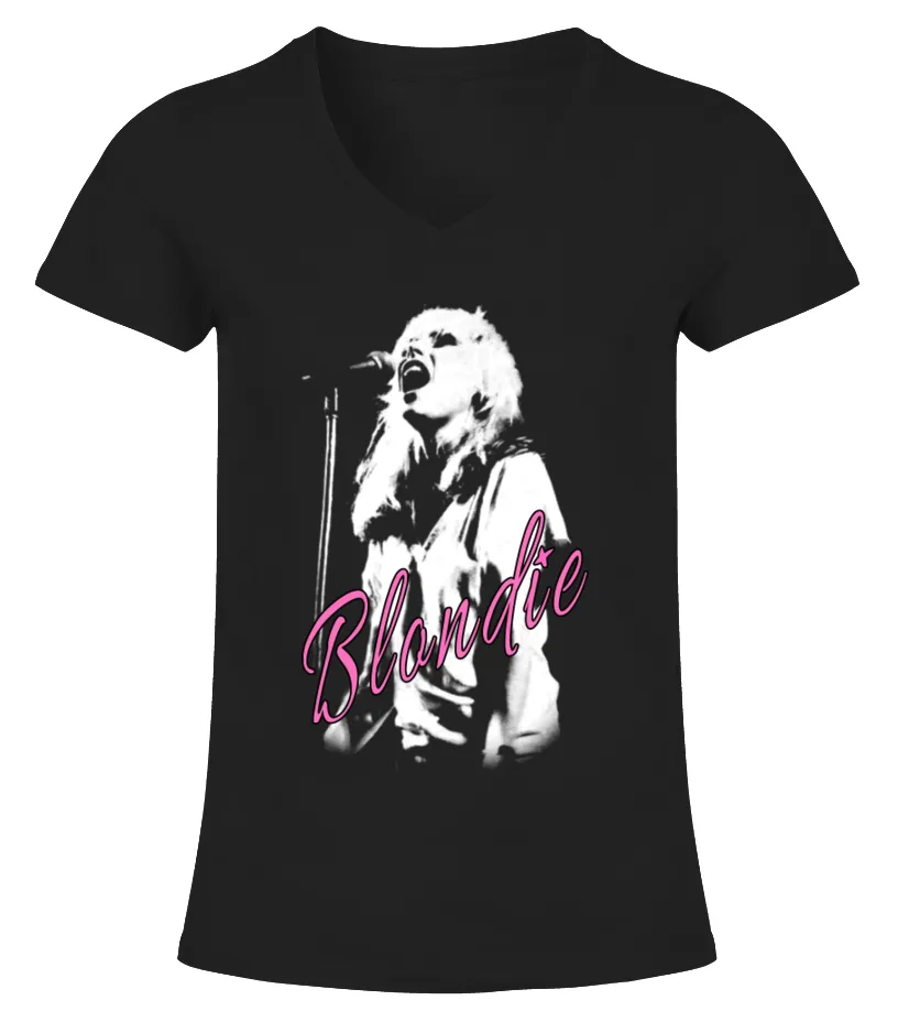 Blondie BK (7) Camiseta cuello pico Mujer