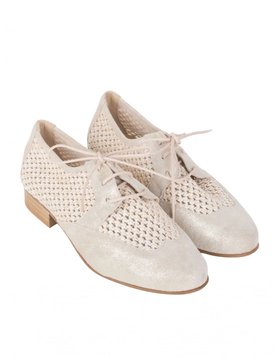 Blucher Trenzado Beige SALONISSIMOS