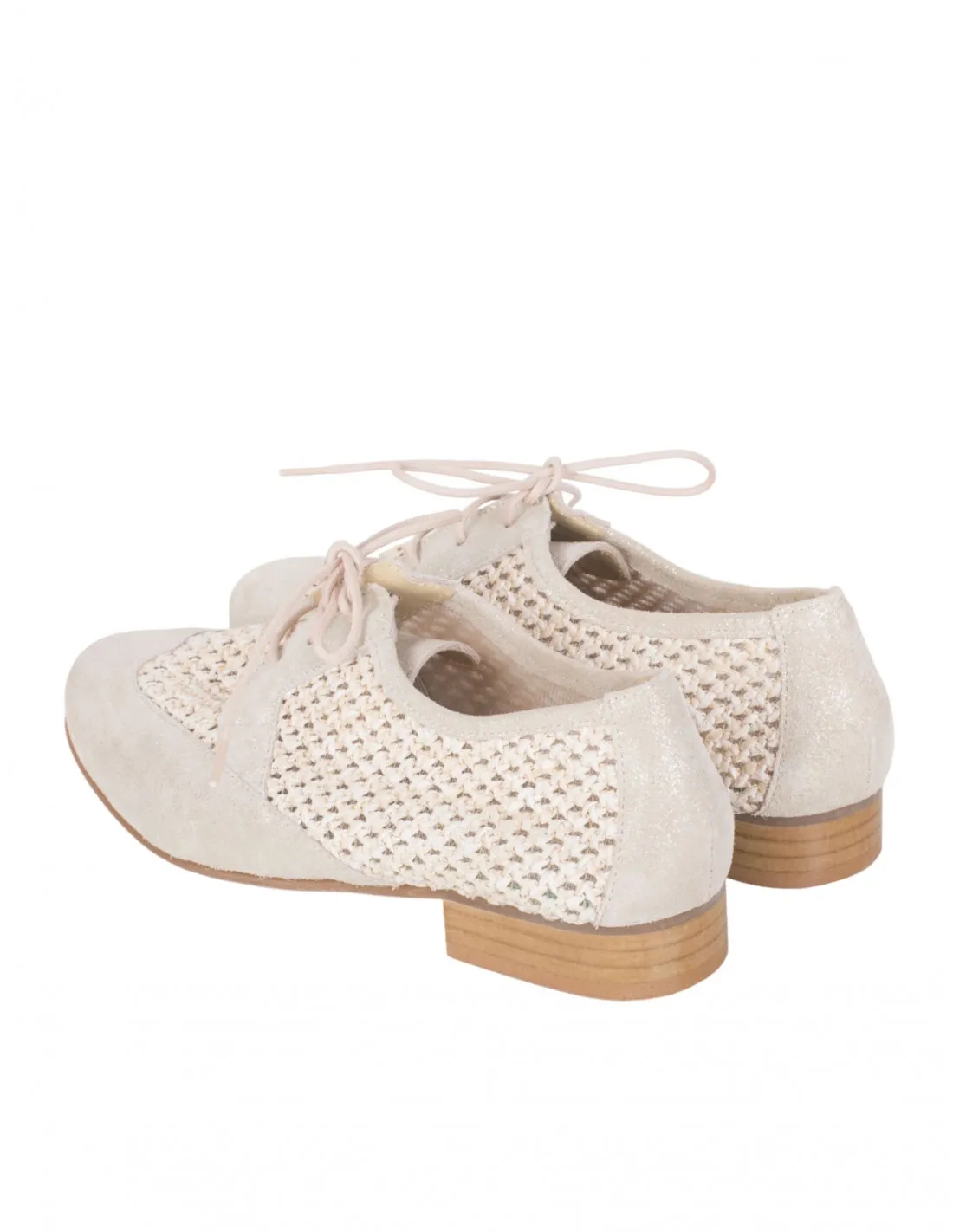 Blucher Trenzado Beige SALONISSIMOS