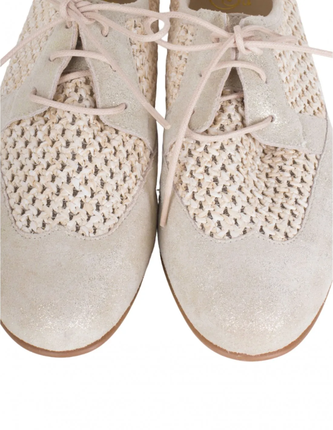 Blucher Trenzado Beige SALONISSIMOS