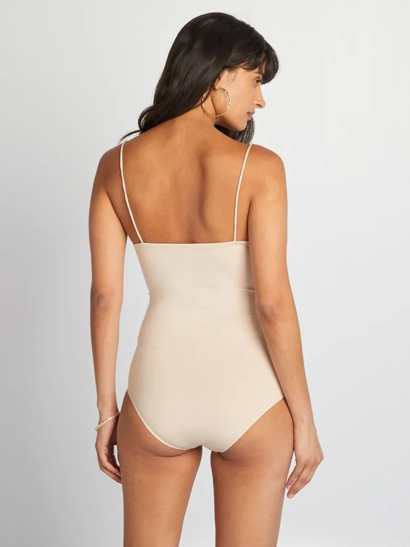 BODY DE TIRANTES FINOS  BEIGE