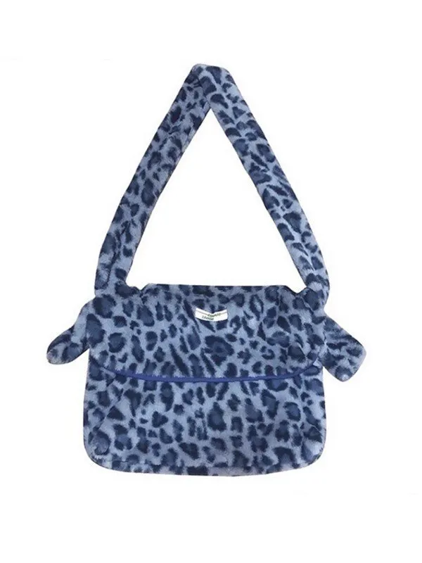 Bolso bandolera con estampado de leopardo