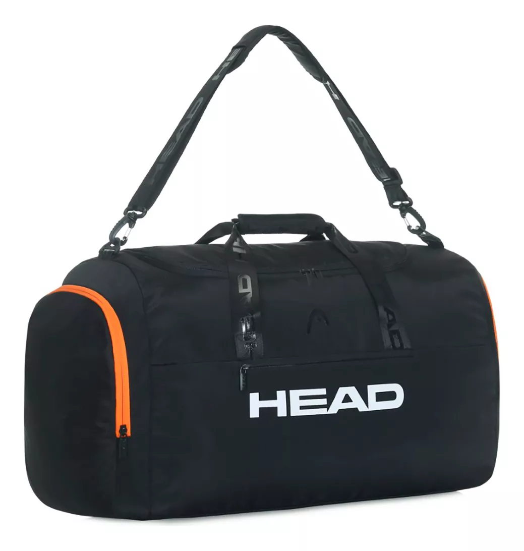 Bolso Deportivo De Viaje Head Color Negro Lisa