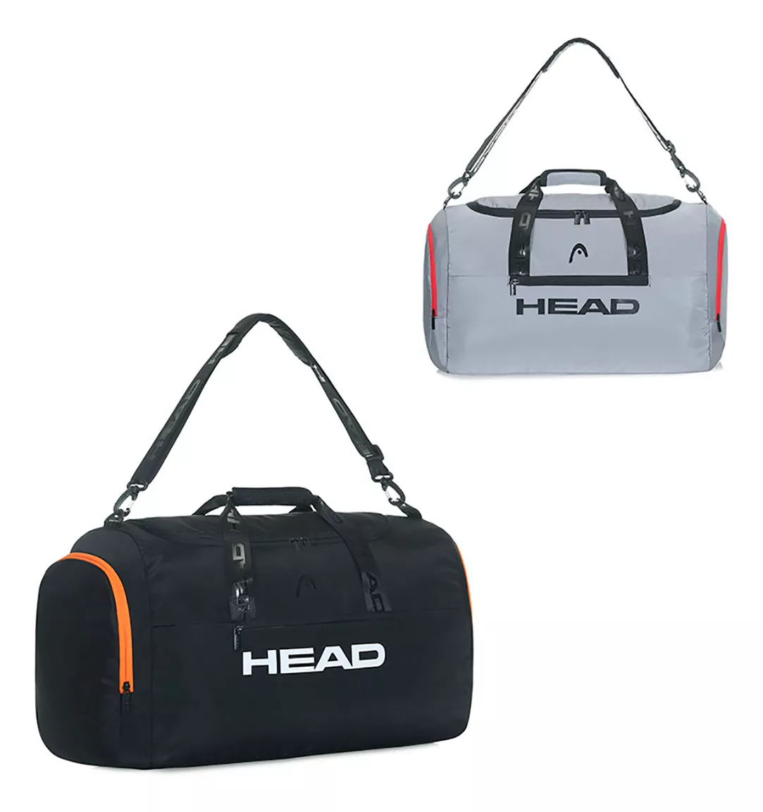 Bolso Deportivo De Viaje Head Color Negro Lisa