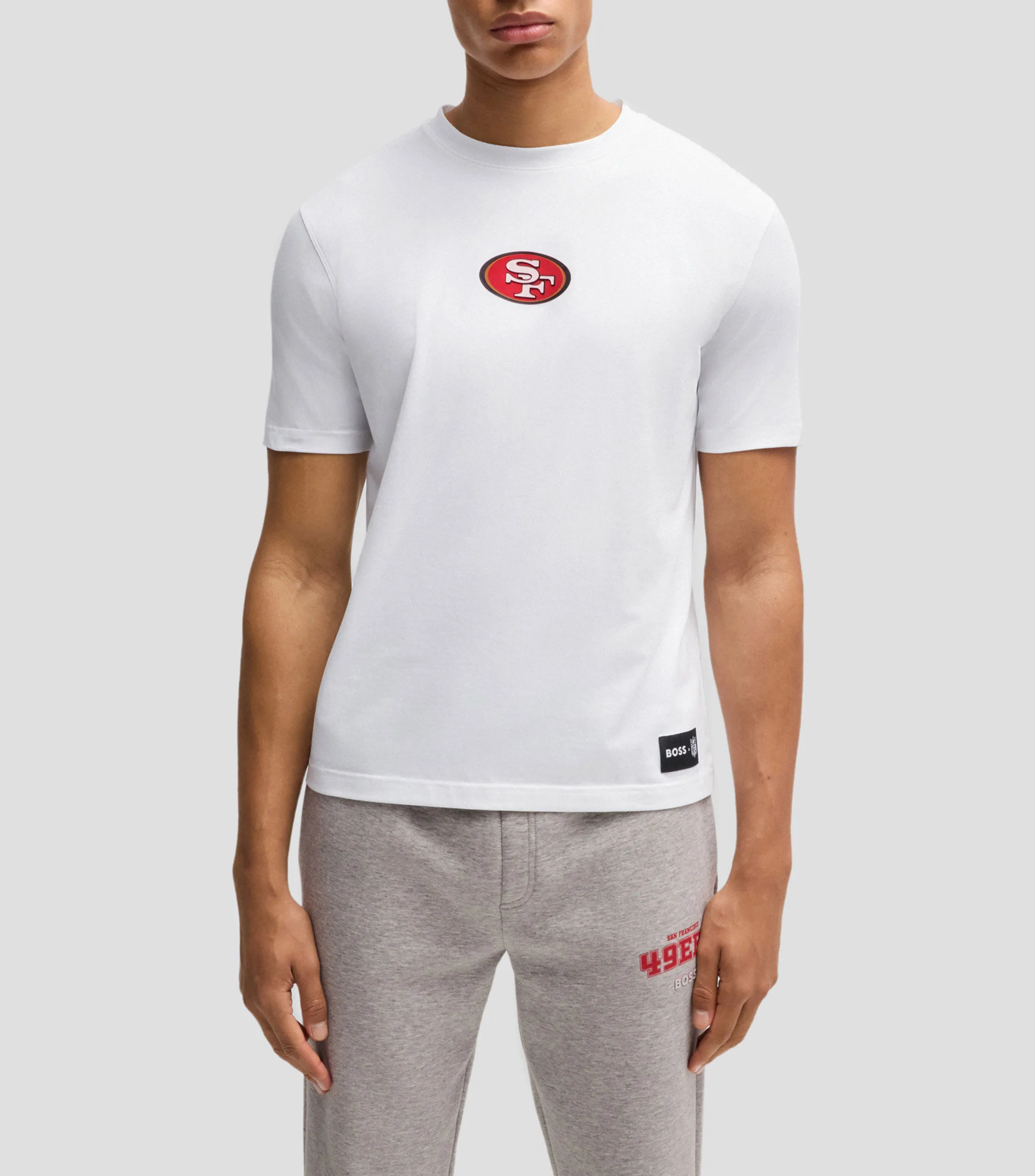 Boss Playera Boss x NFL de algodón elástico con detalle especial de la marca Hombre