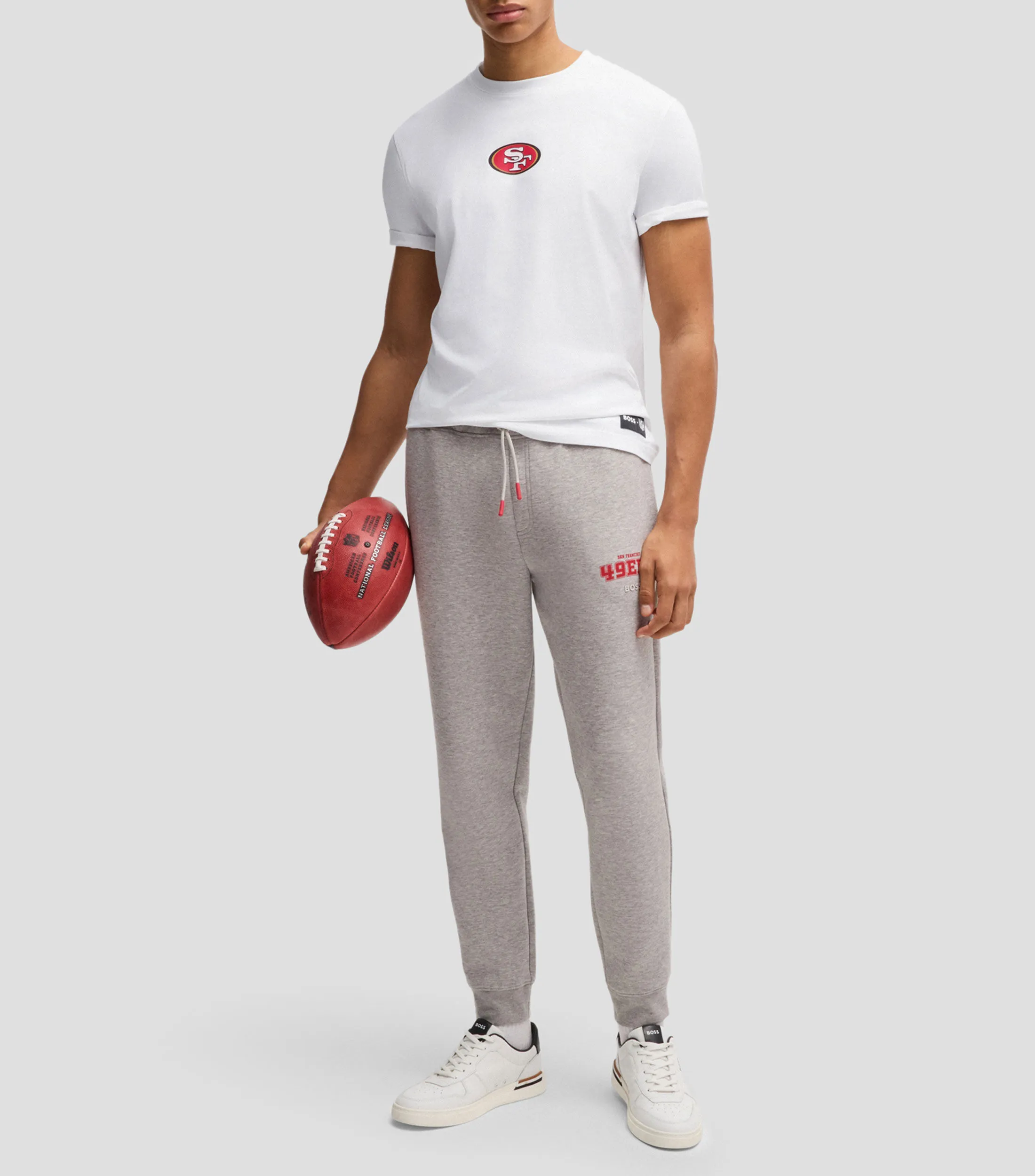 Boss Playera Boss x NFL de algodón elástico con detalle especial de la marca Hombre