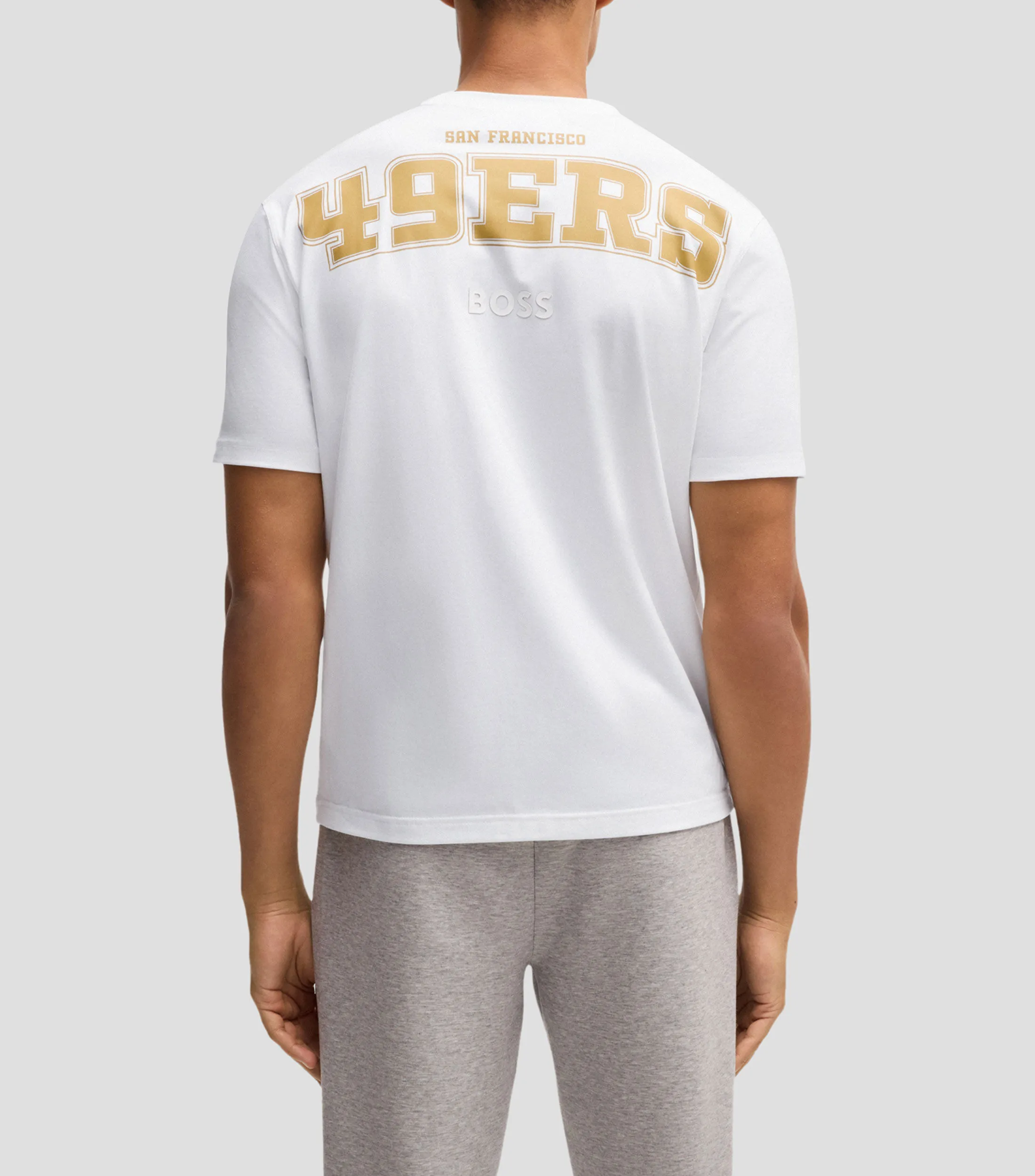 Boss Playera Boss x NFL de algodón elástico con detalle especial de la marca Hombre