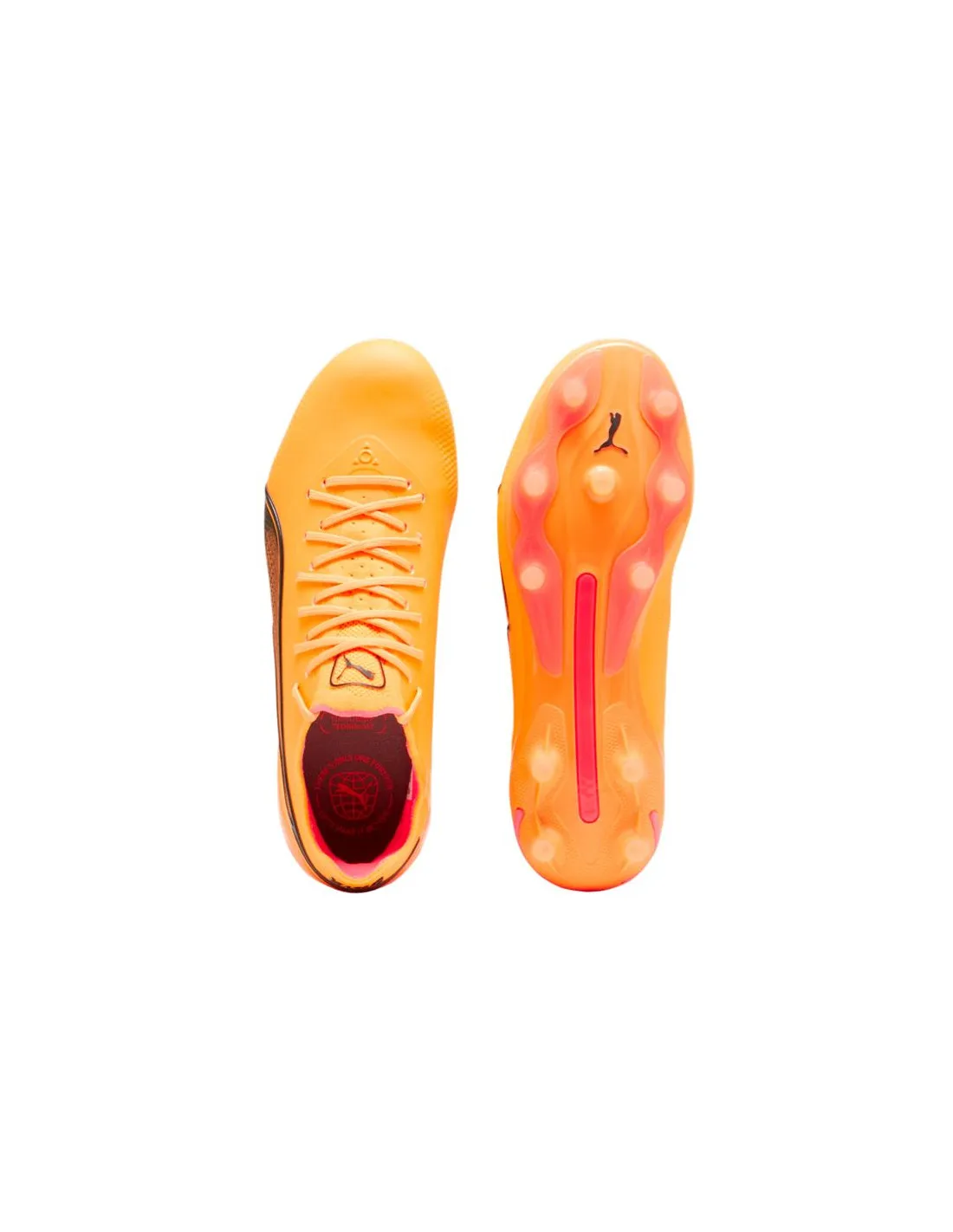 Botas de fútbol Puma KING ULTIMATE FG/AG Naranja Mujer