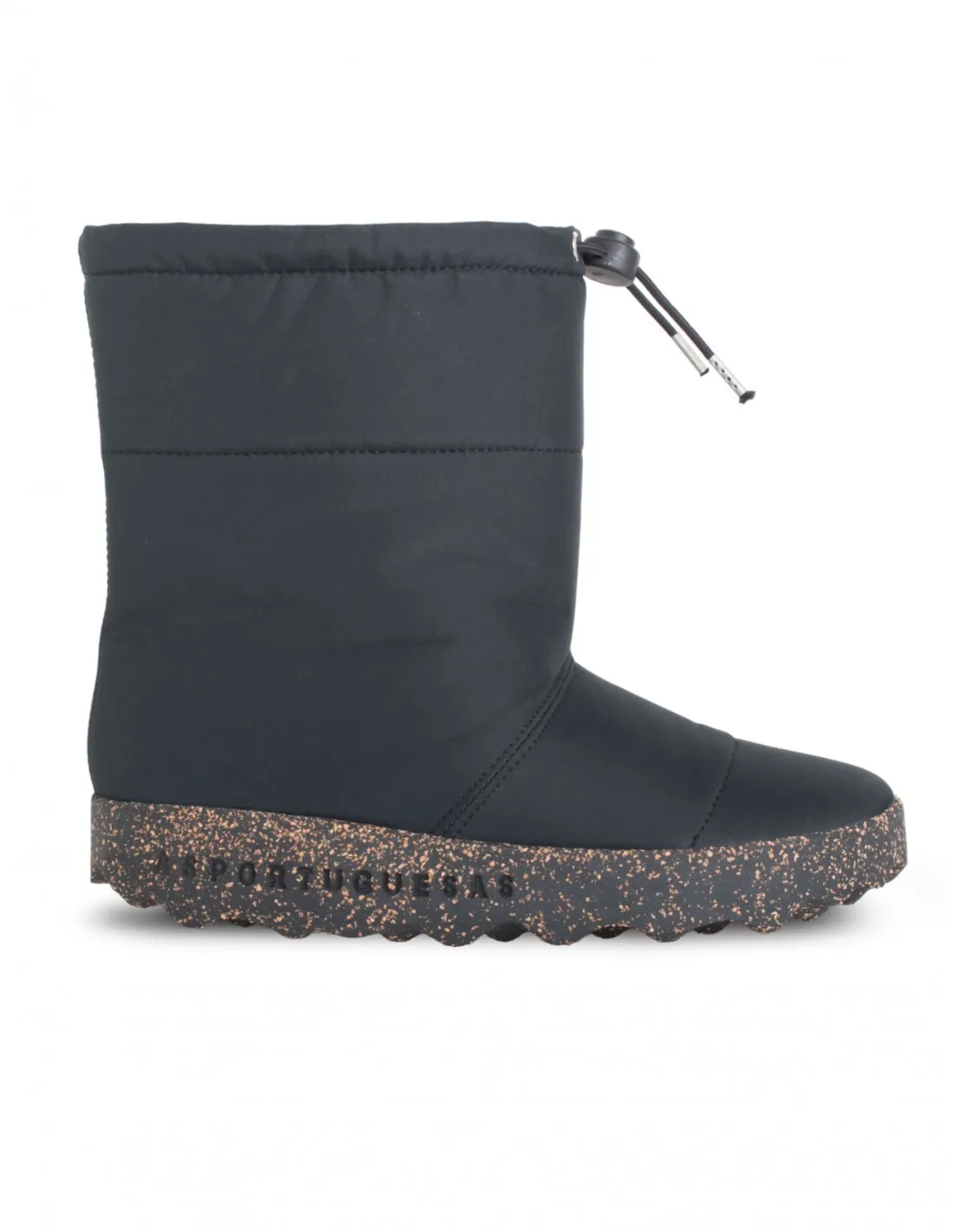 Botas Sostenibles Acolchados Negras ASPORTUGUESAS
