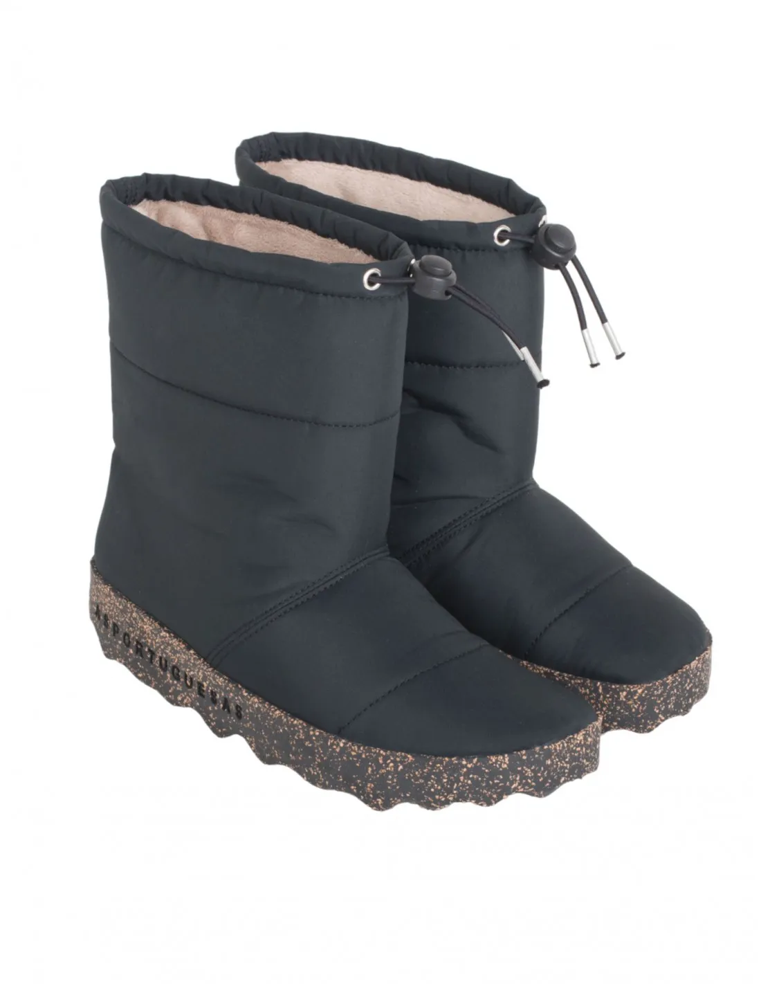 Botas Sostenibles Acolchados Negras ASPORTUGUESAS