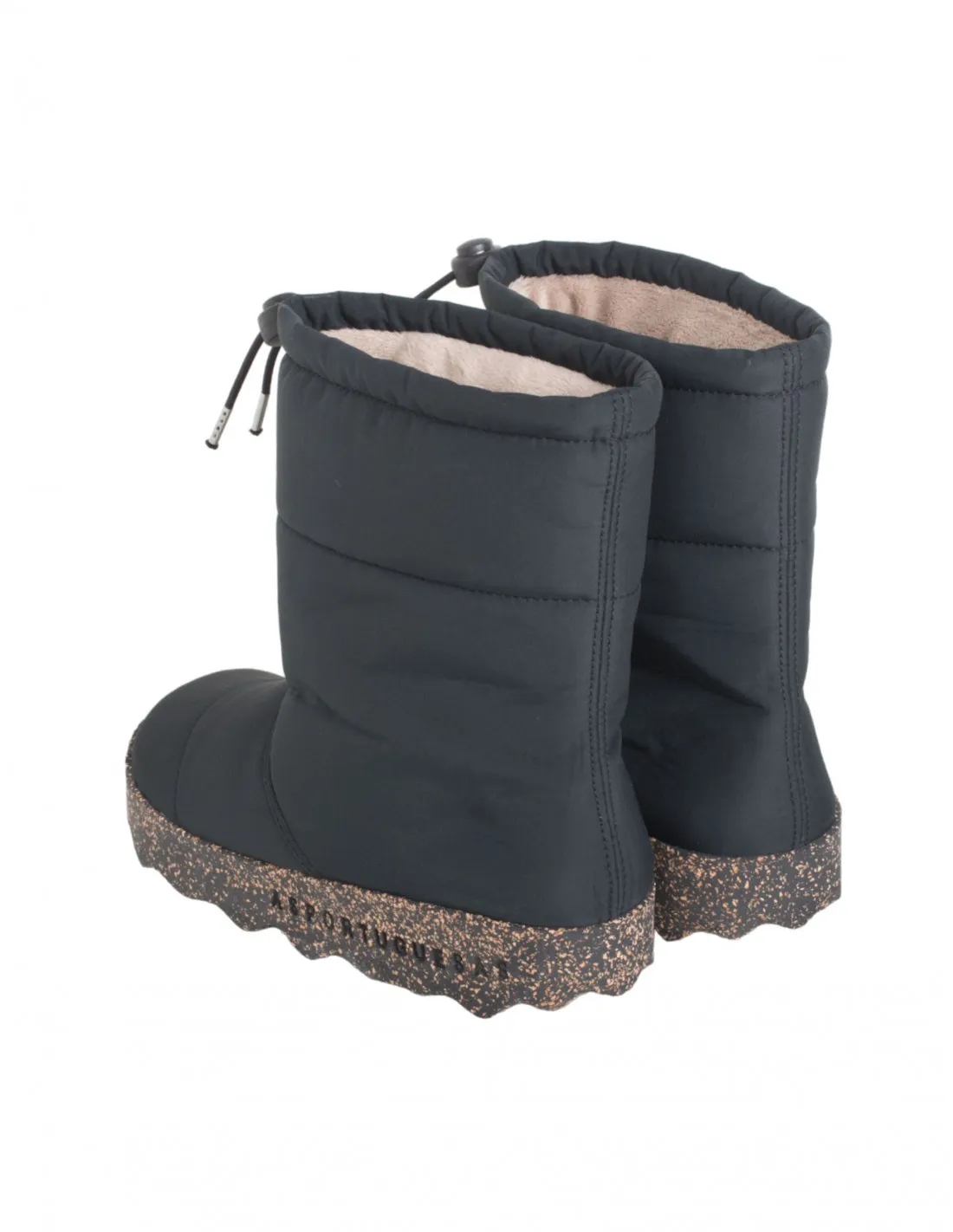 Botas Sostenibles Acolchados Negras ASPORTUGUESAS
