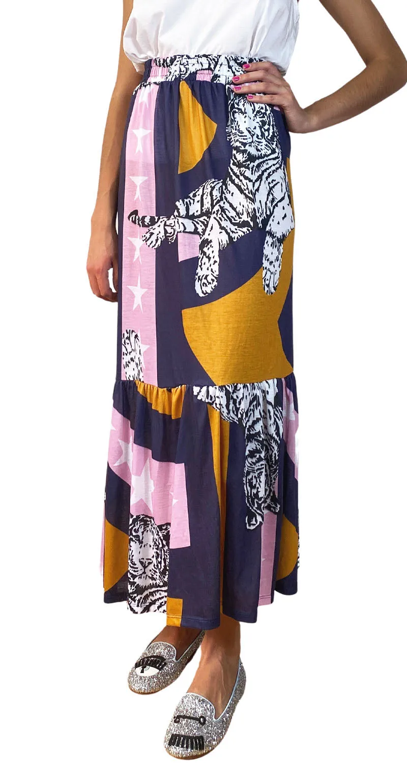 BROOK Falda Maxi Morada
