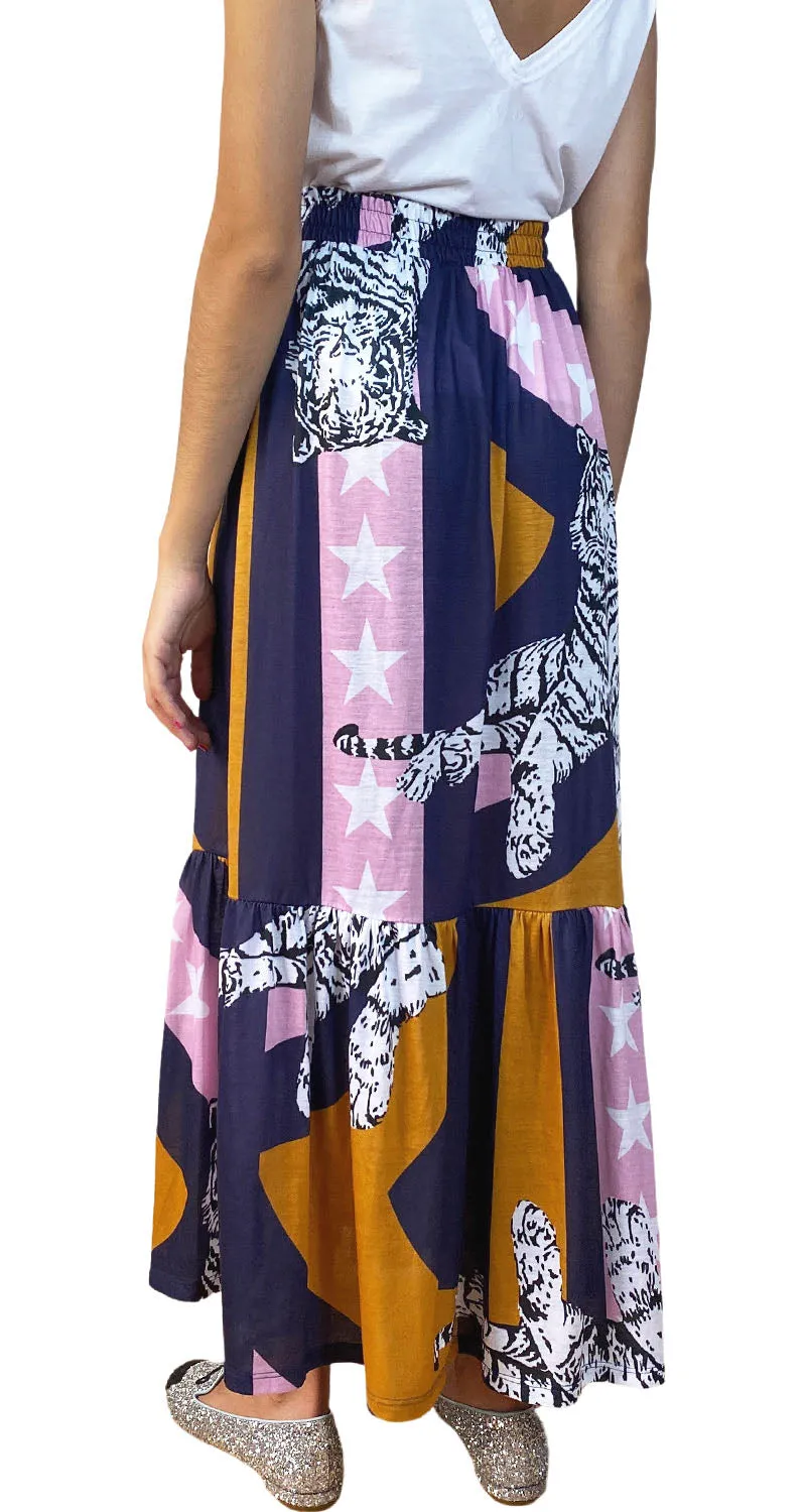 BROOK Falda Maxi Morada