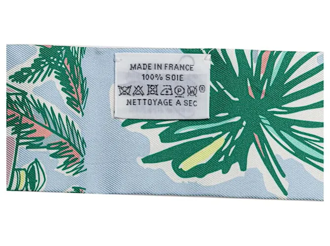Bufanda de seda blanca Rayures d'Ete Twilly de Hermès Blanco 