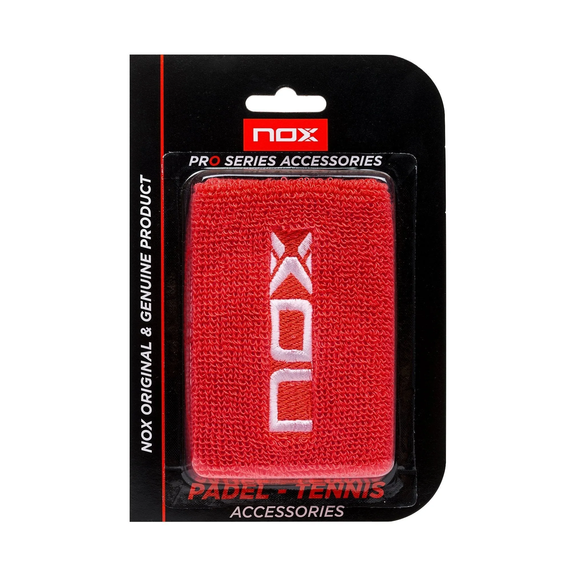 CAJA DE 6 UDS.  MUEQUERAS DEPORTIVAS ROJO/BLANCO (2 UDS/BLíSTER)