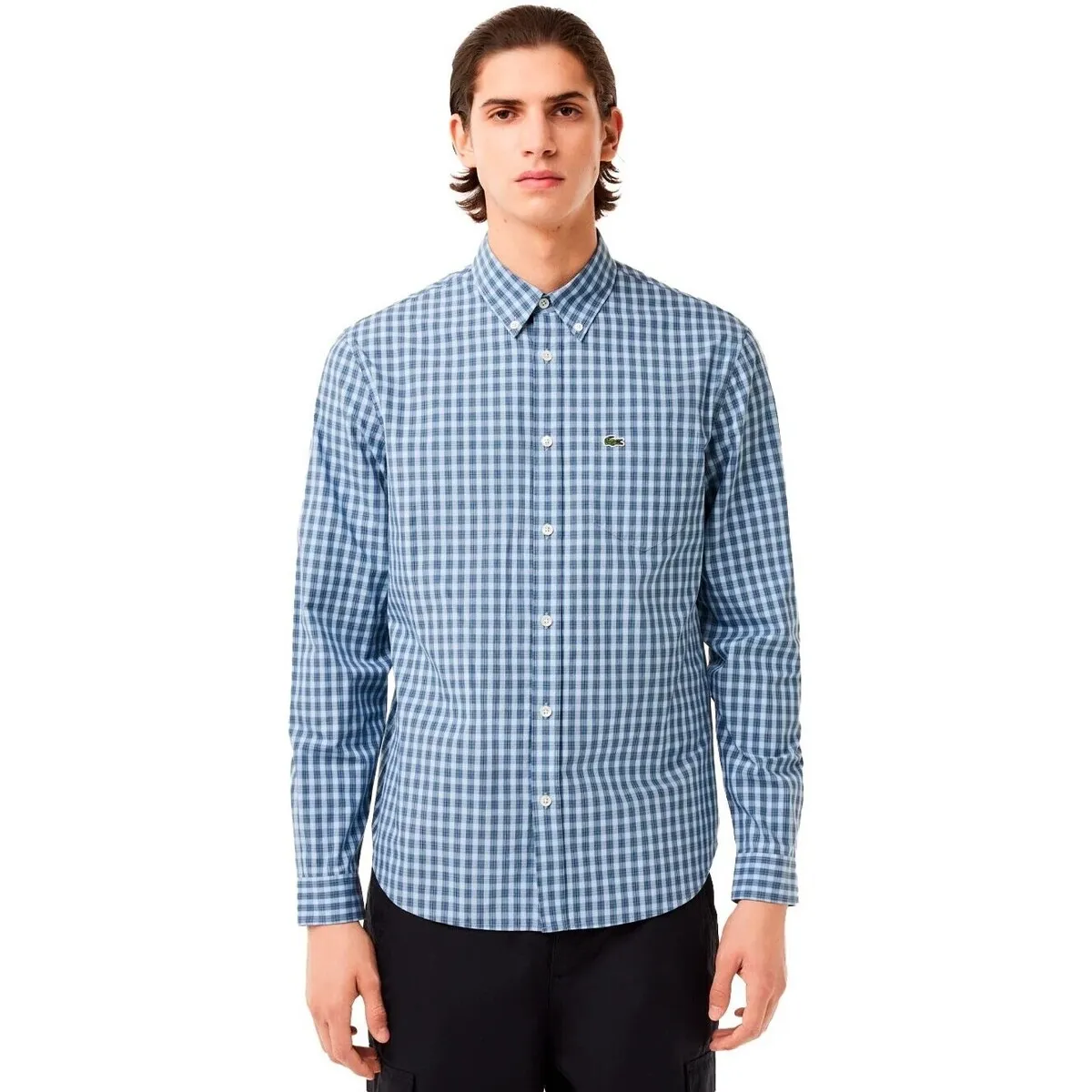  CAMISA A CUADROS CON LOGO
