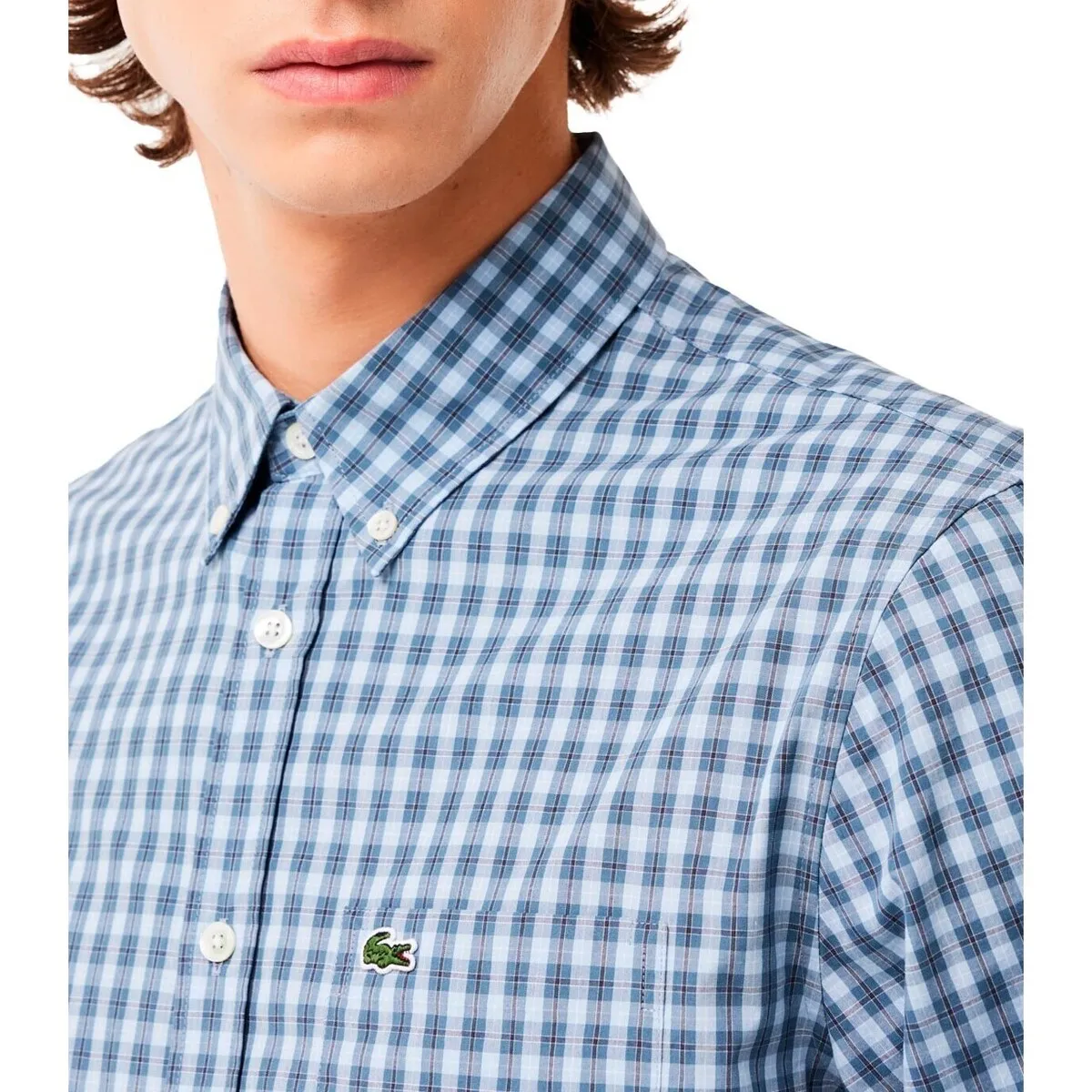  CAMISA A CUADROS CON LOGO