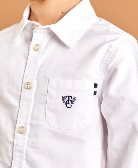 Camisa Bebé Niño TARTINE ET CHOCOLAT Oxford Blanca