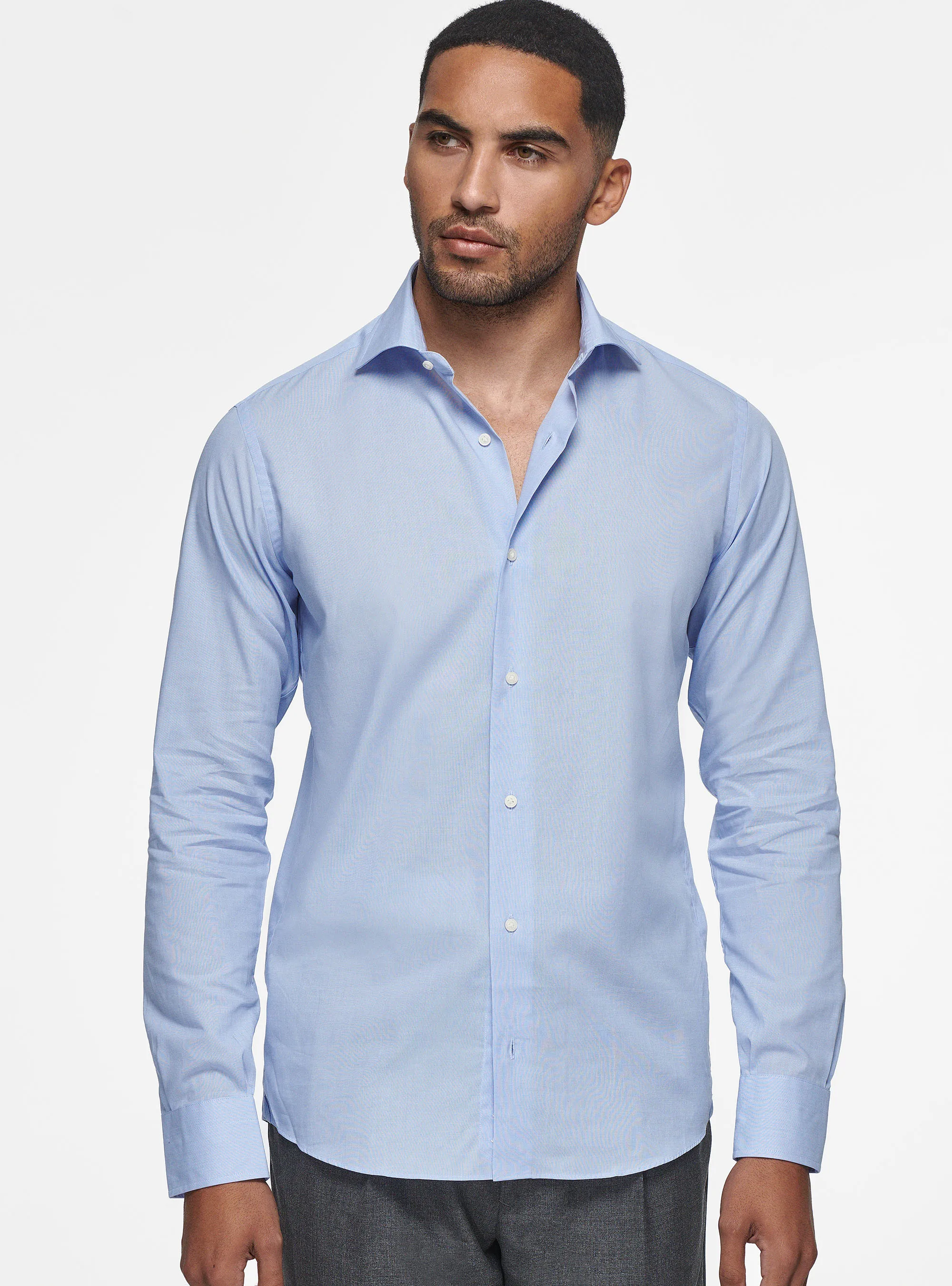 Camisa de algodón fil a fil