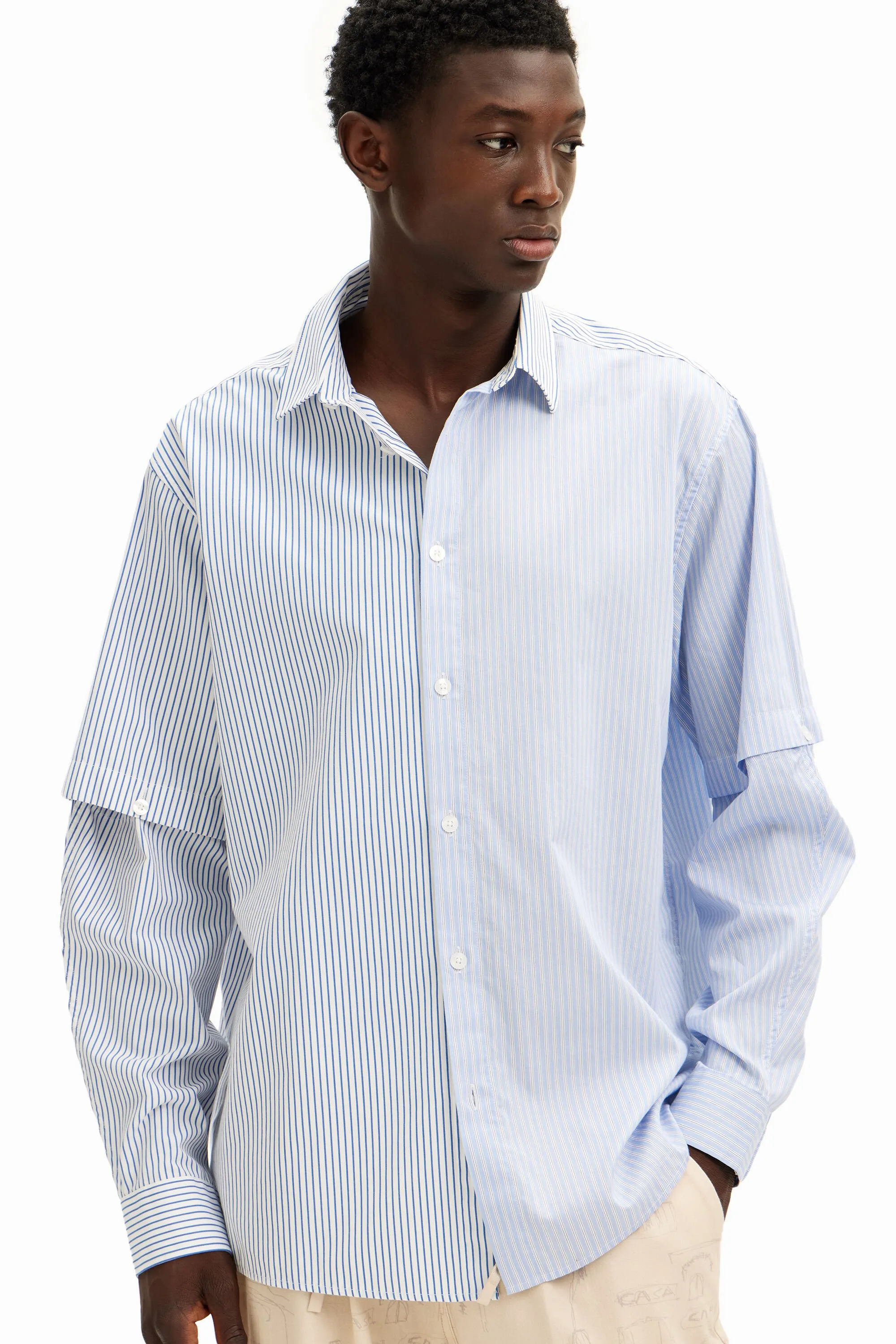 Camisa de màniga llarga deconstruïda